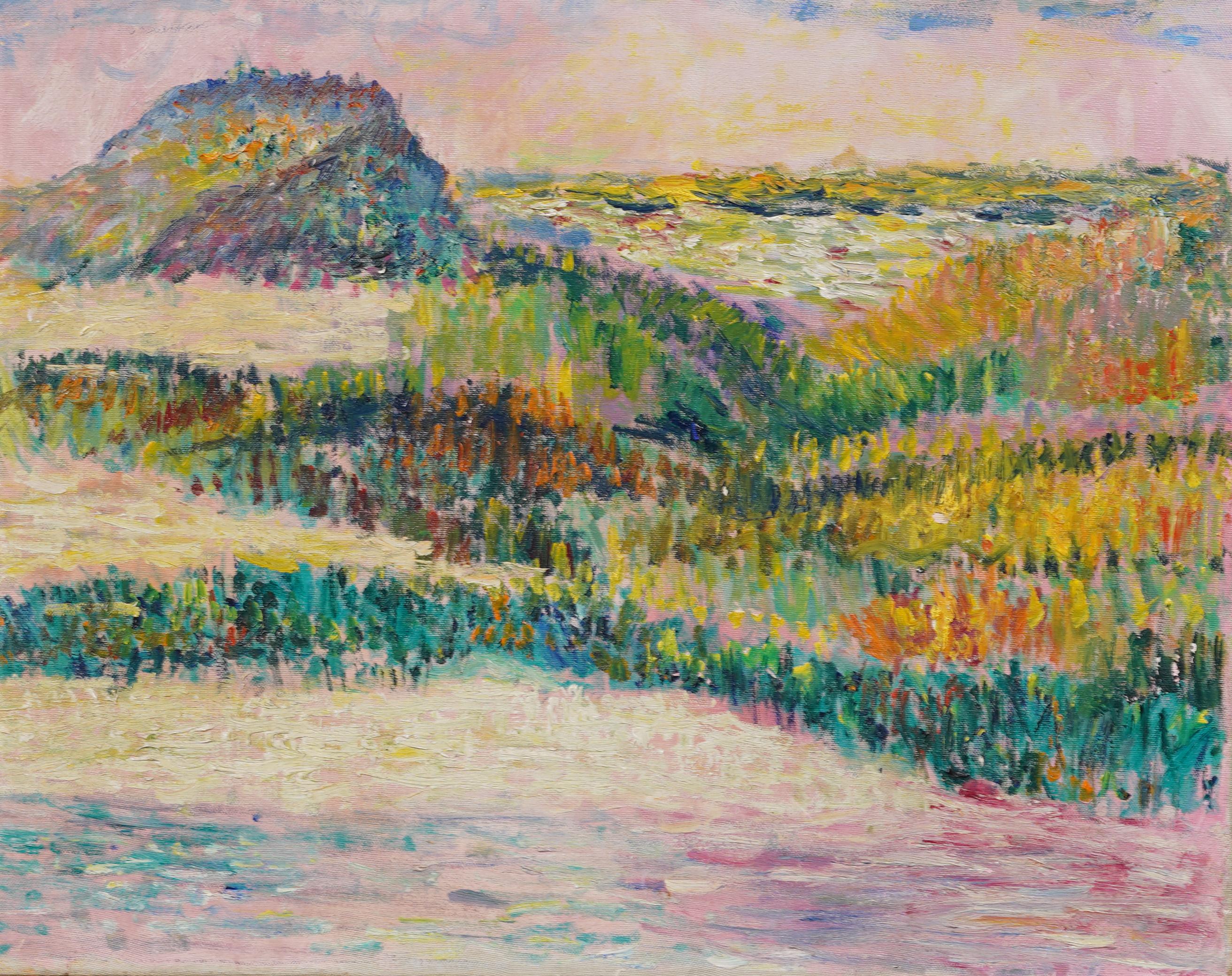 Escena de playa costera al atardecer maravillosamente pintada.  Enmarcado.  Óleo sobre lienzo.   Tamaño de la imagen, 20
