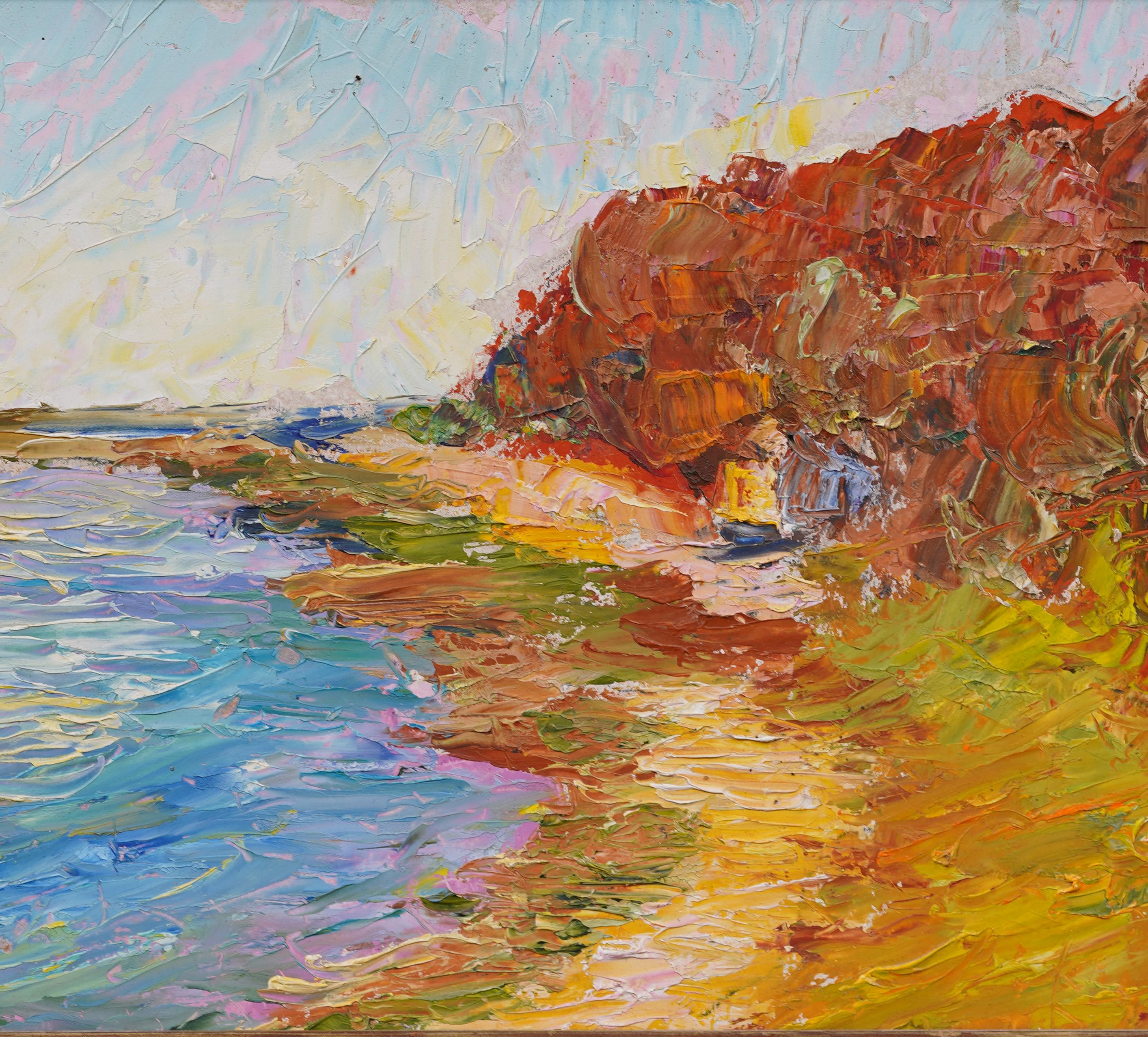Meraviglioso dipinto a olio di scuola americana impressionista del primo periodo.  Incorniciato.  Olio su tavola.   Dimensioni dell'immagine, 9H per 12L.