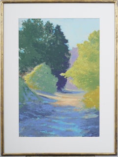 Antique American Impressionist Framed East Hampton Landscape Original Painting