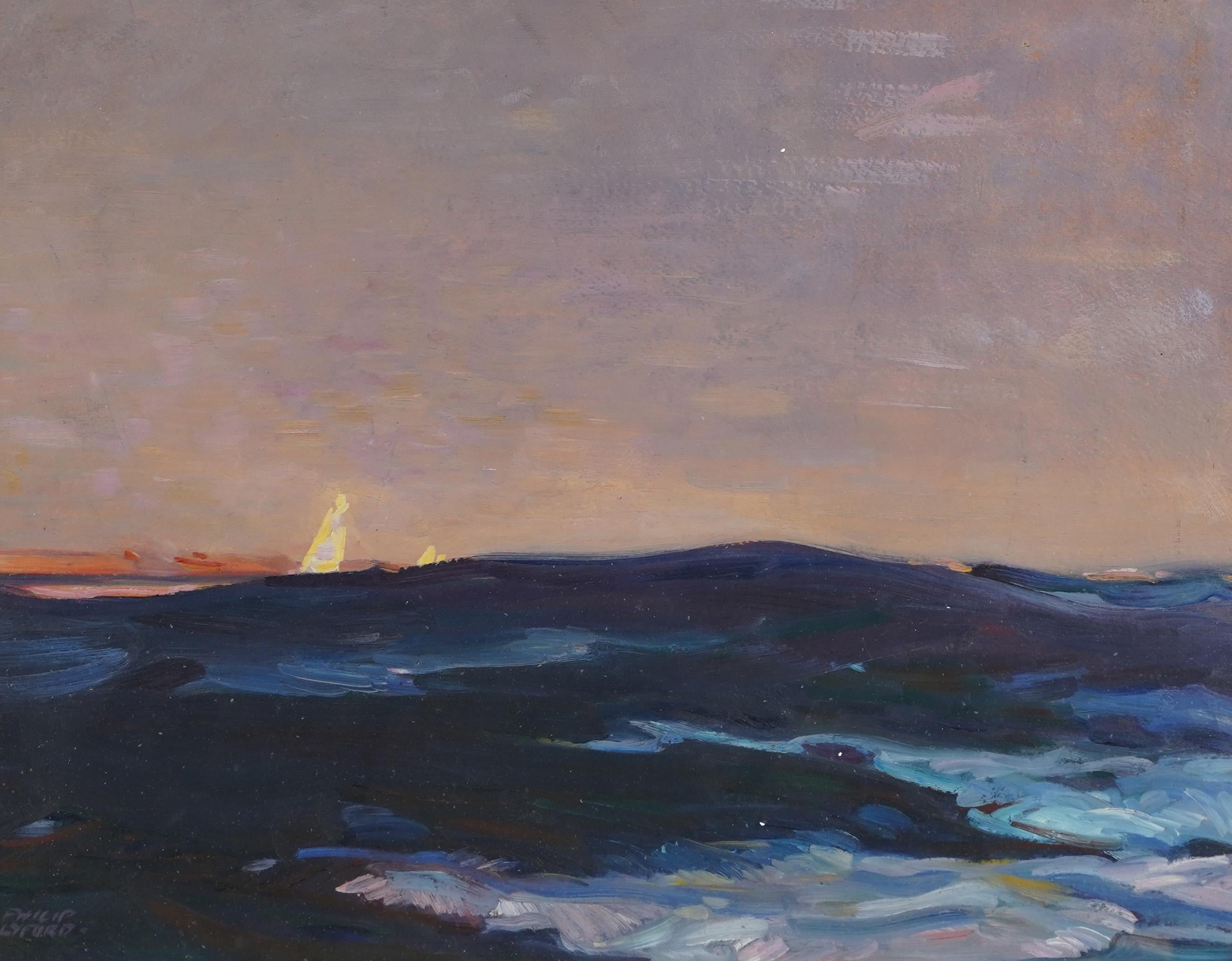 impressionist painting sunset