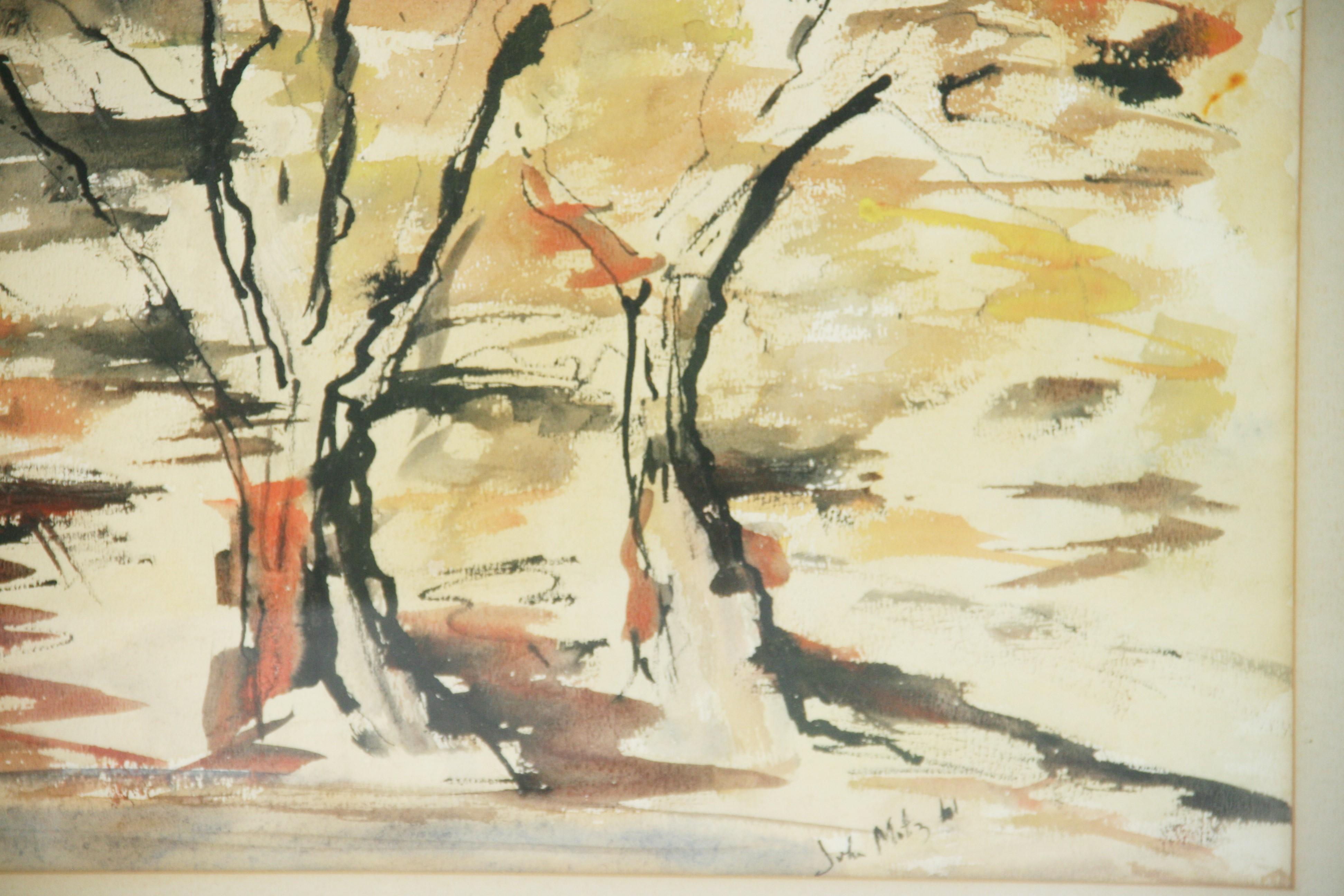 Árboles impresionistas americanos antiguos de John Motz 61 en venta 1