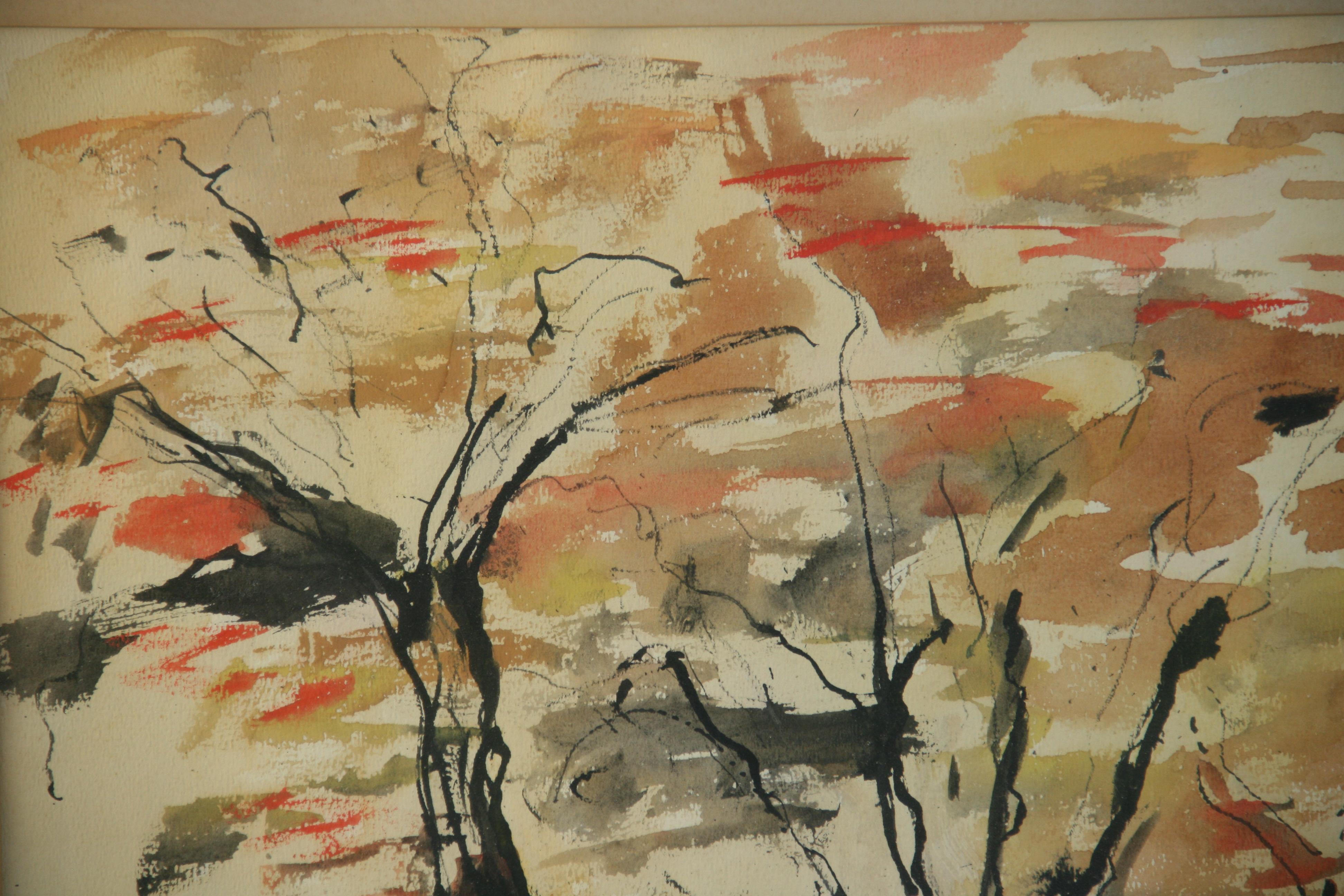 Árboles impresionistas americanos antiguos de John Motz 61 en venta 4