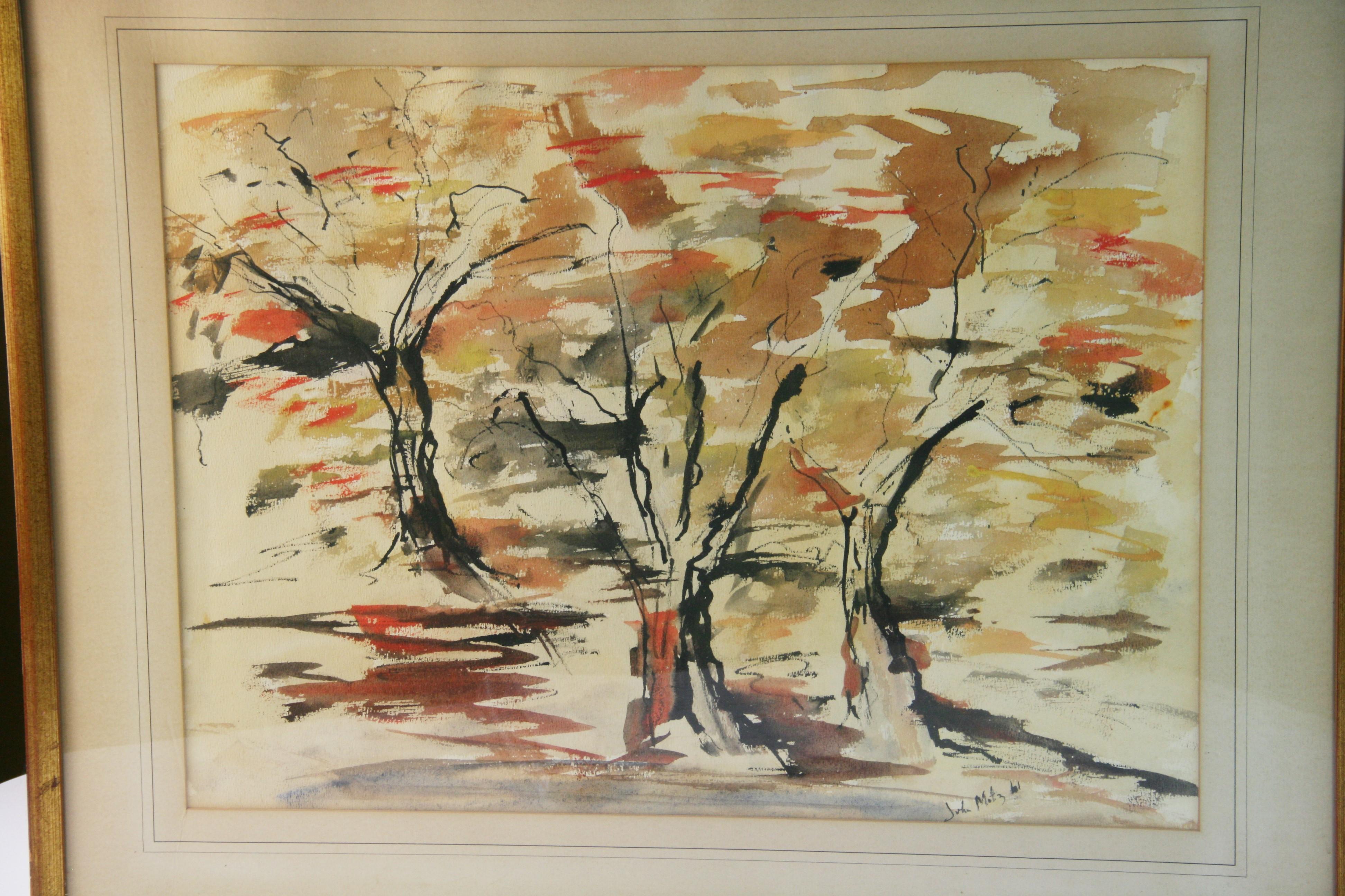 Árboles impresionistas americanos antiguos de John Motz 61 en venta 5
