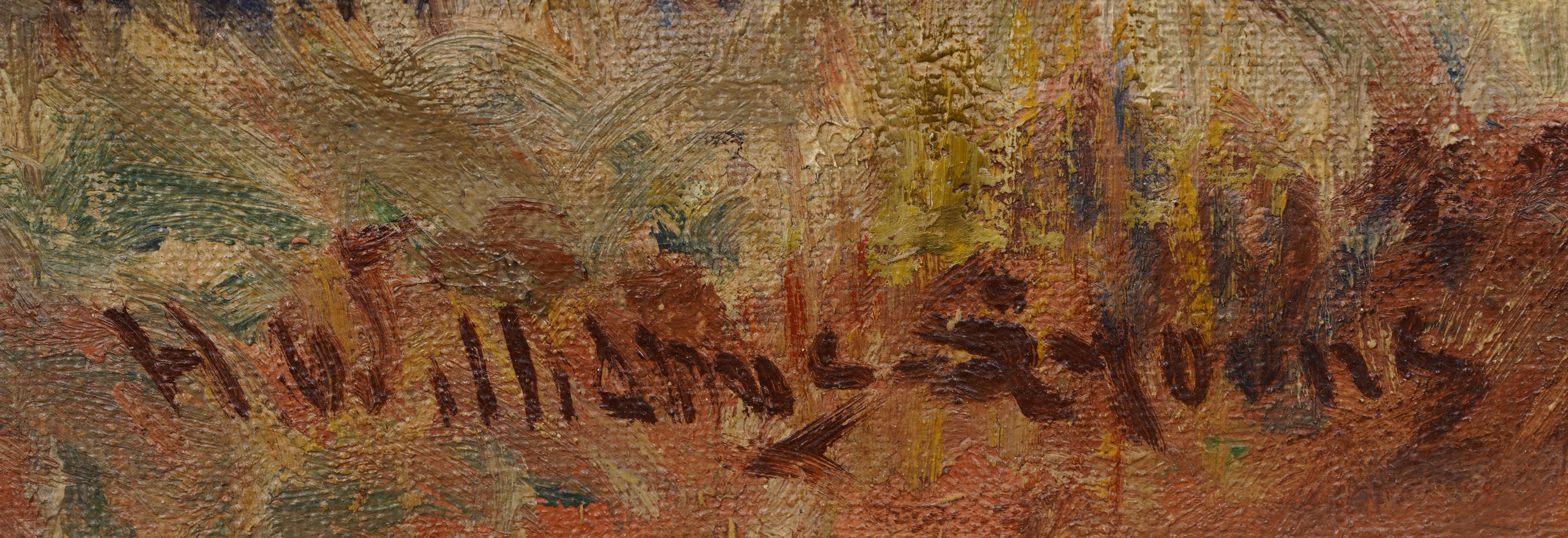 Antico dipinto impressionista americano del paesaggio occidentale Pike's Peak Colorado in vendita 1