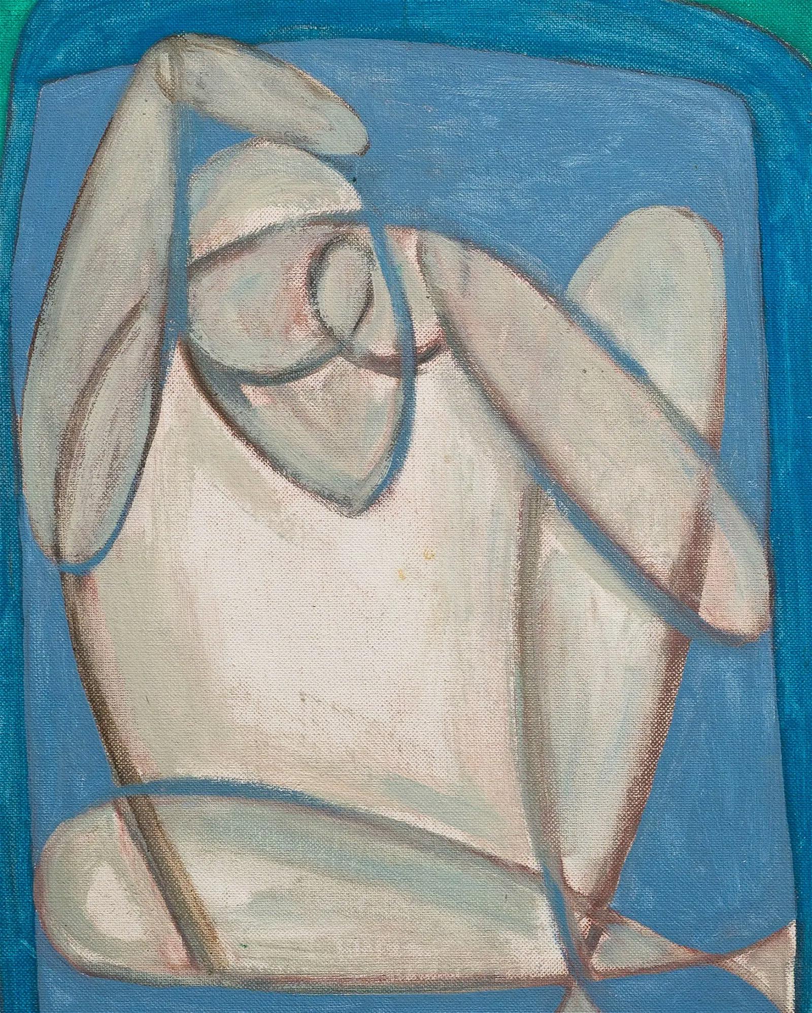 Olio su tela.  Incorniciato.  Dimensioni dell'immagine, 16H x 12L.  