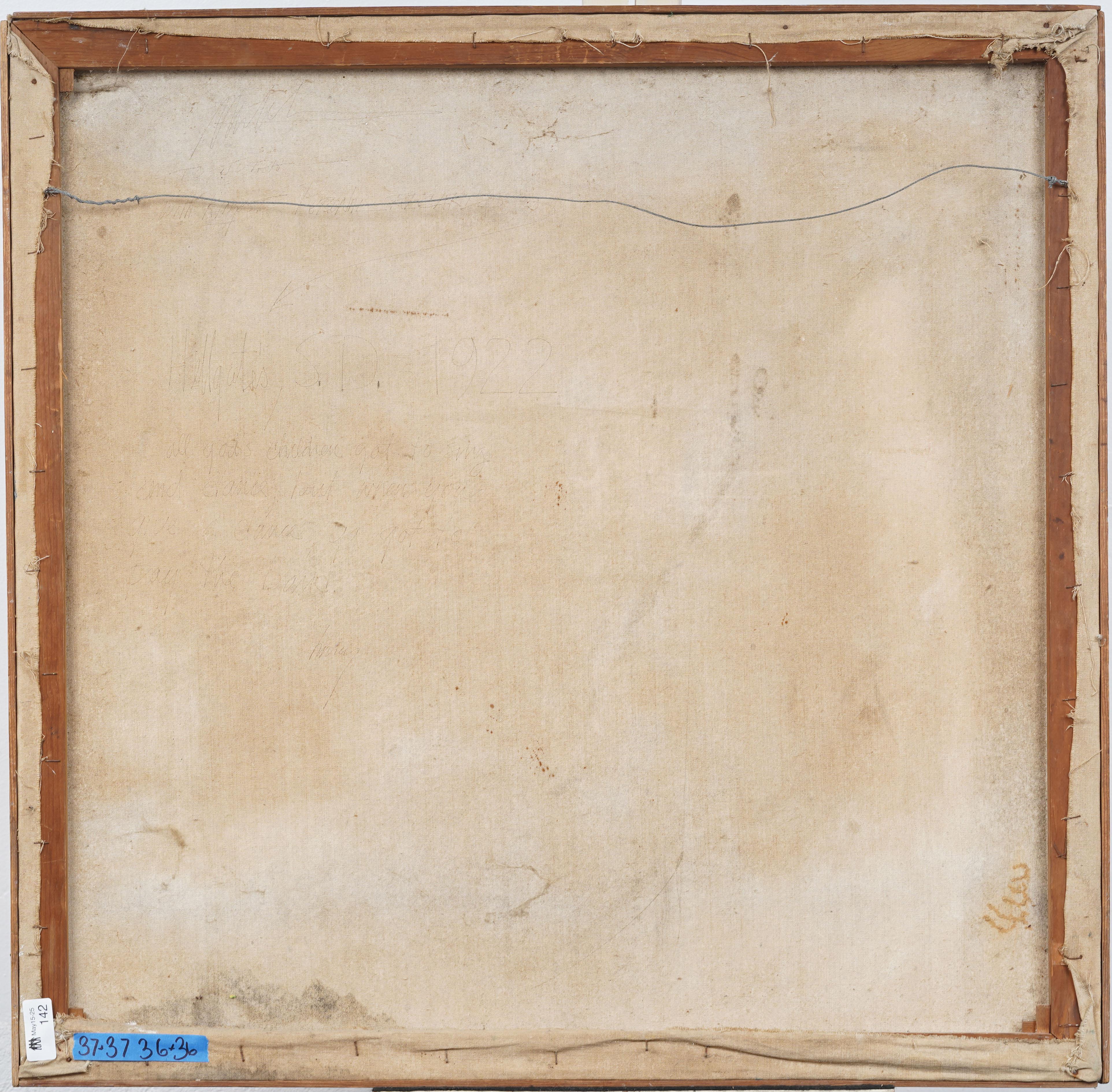 Antiguo cuadro al óleo original enmarcado Expresionismo Abstracto Modernista Americano en venta 3