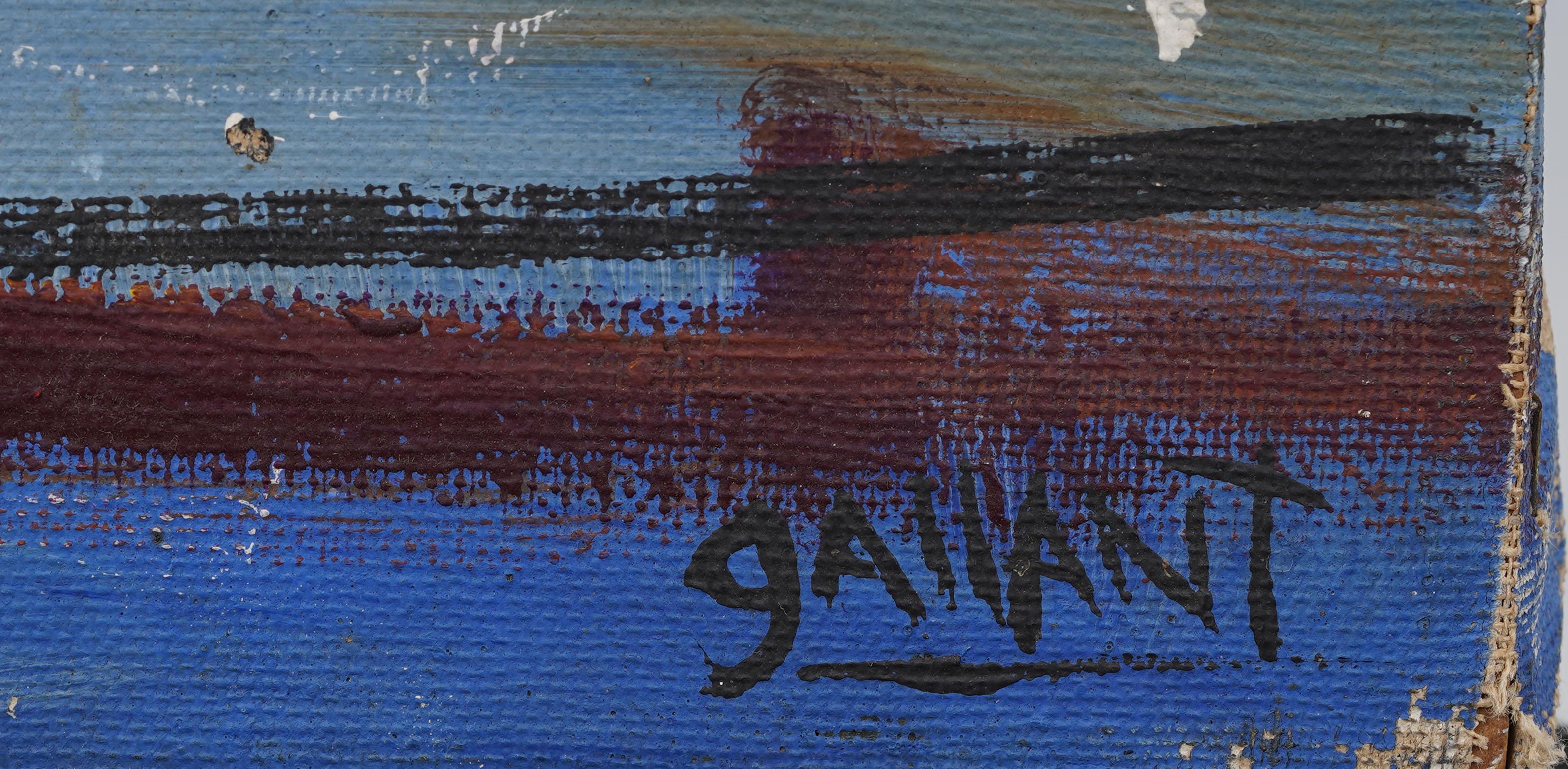 Antique American Modernist Abstract Expressionist Still Life Signed Oil Painting For Sale 3