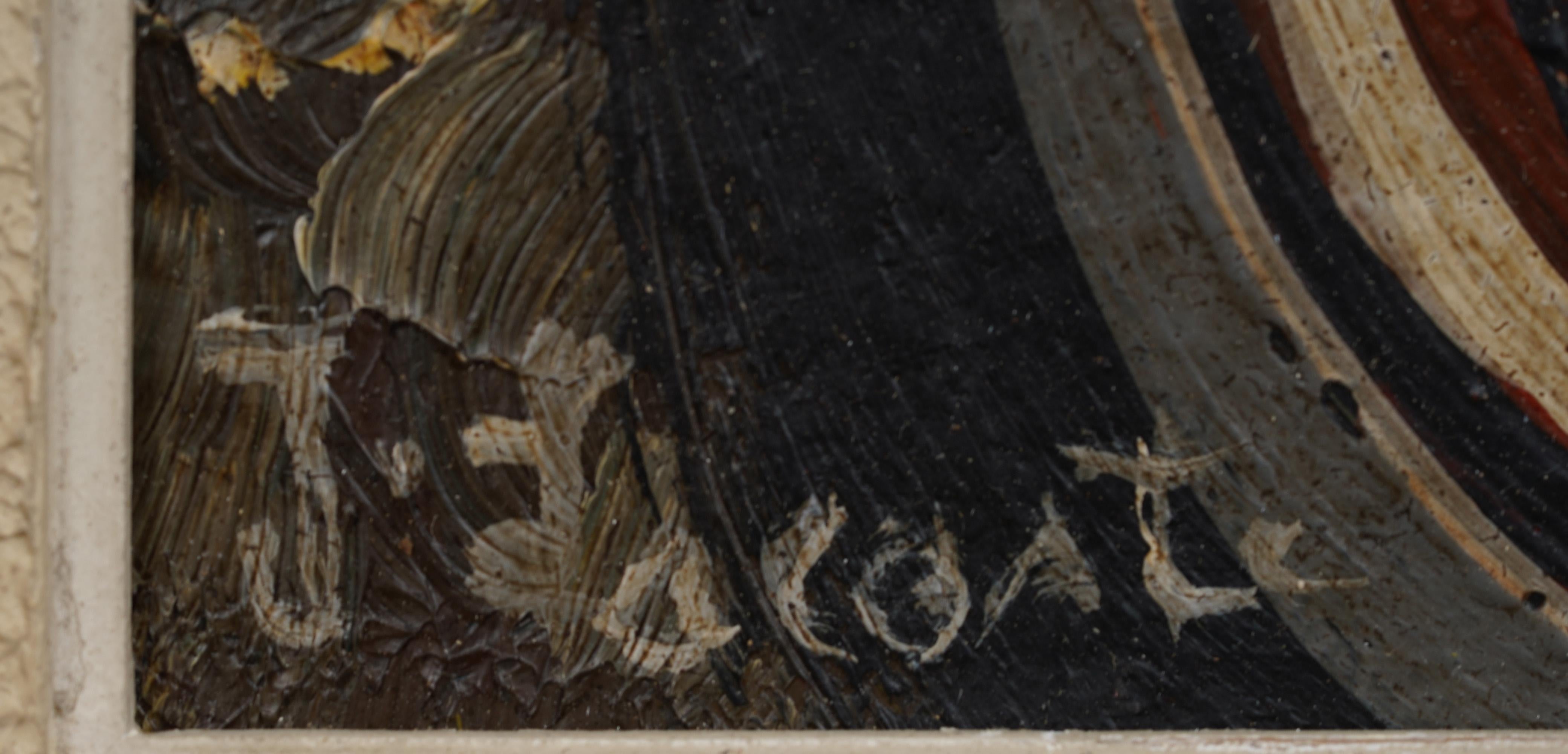 Antiguo cuadro al óleo cubista abstracto modernista americano firmado y enmarcado en venta 1