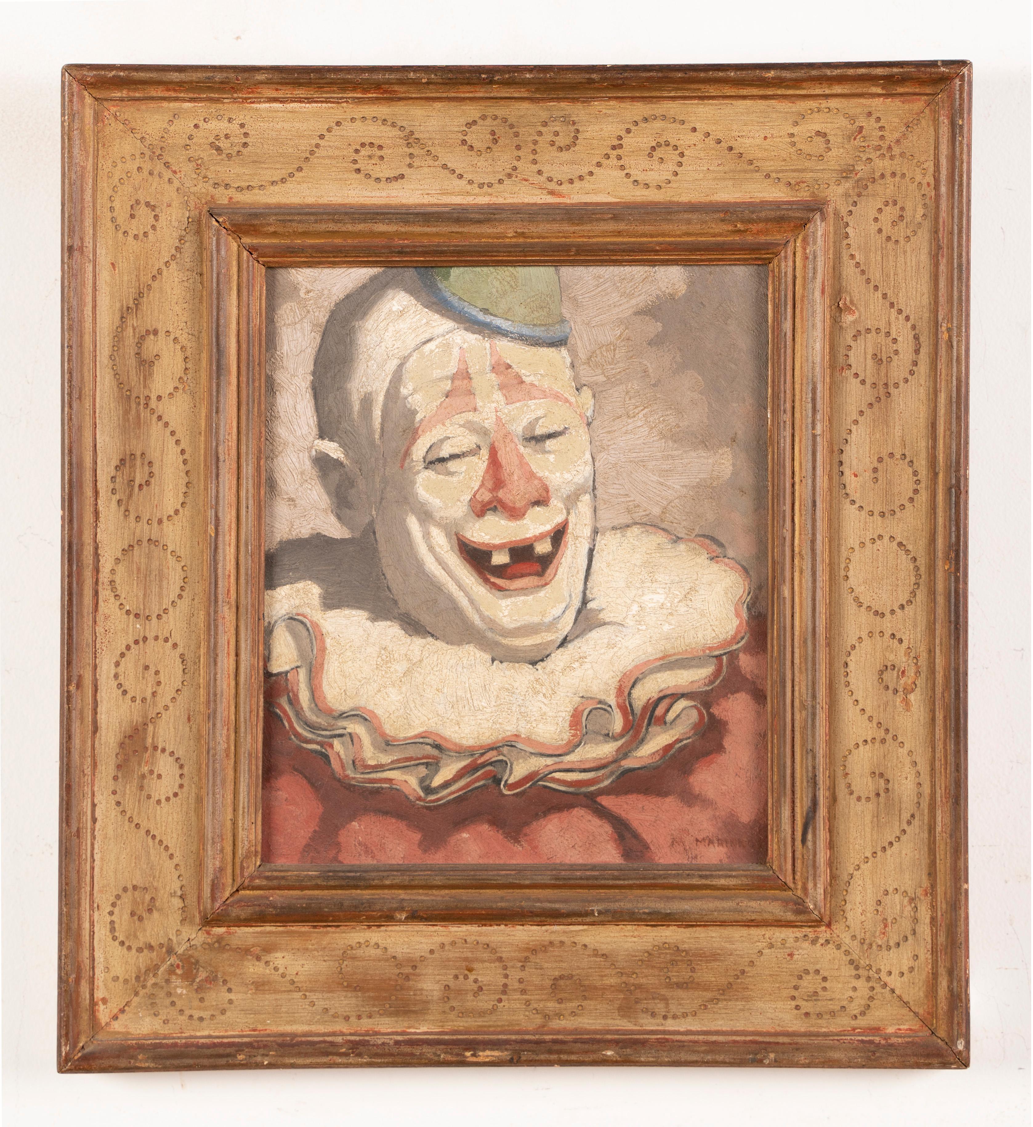 vintage clown paintings