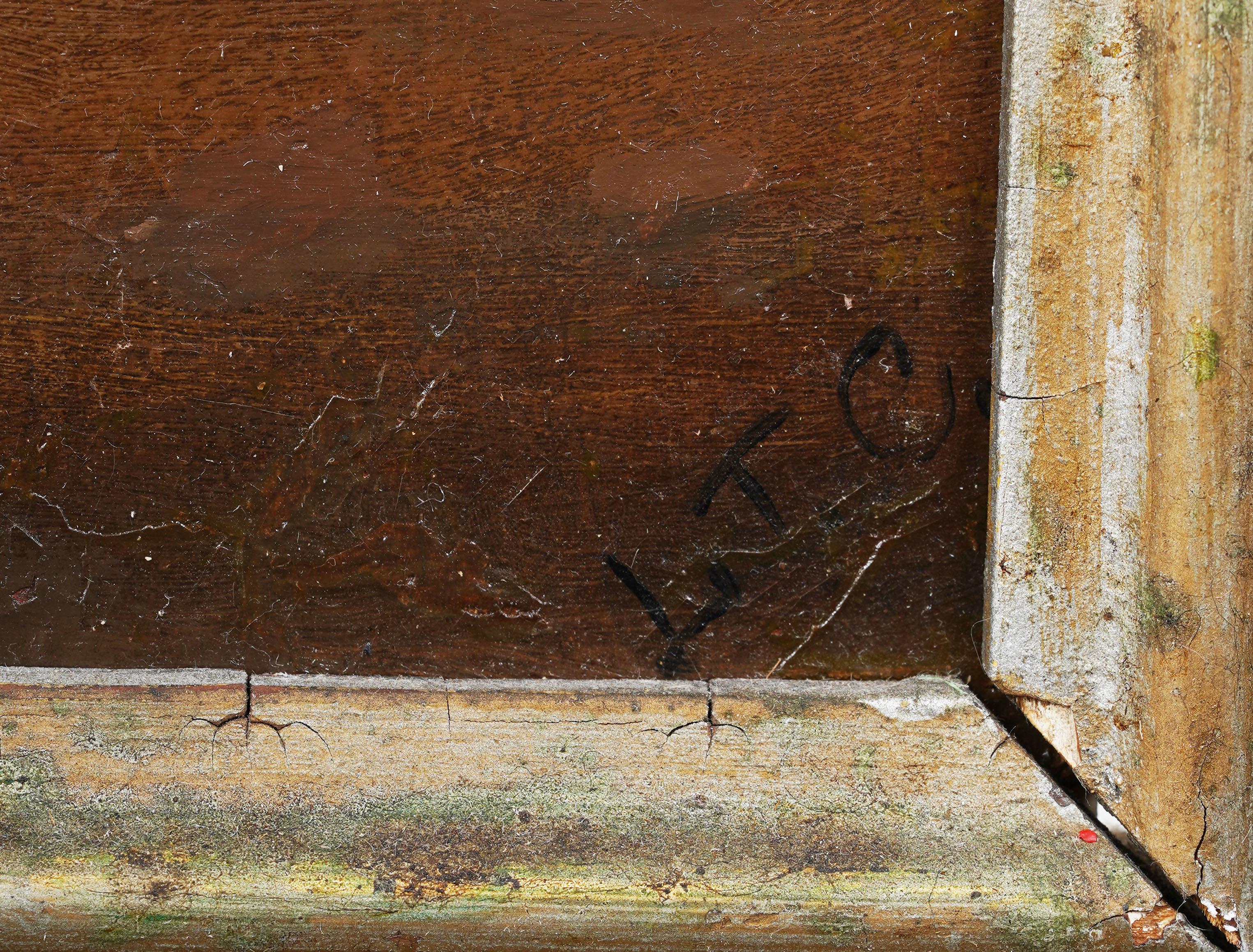 Antike amerikanische Realist Obst Stillleben gerahmt Monogrammed 19. im Angebot 2