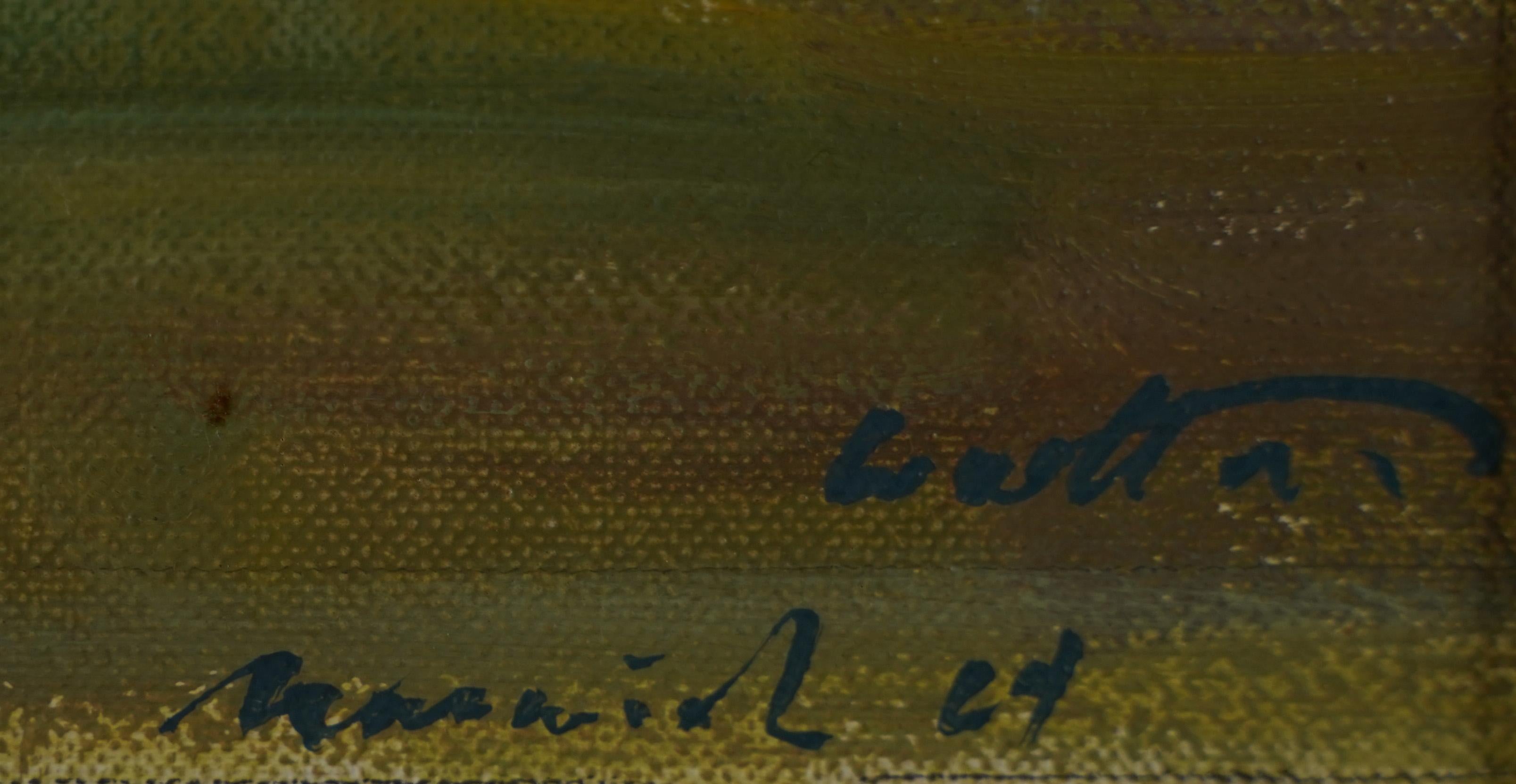 Antikes signiertes Ölgemälde, Impressionistisches Pferderennen der amerikanischen Schule, Clydesdale  2