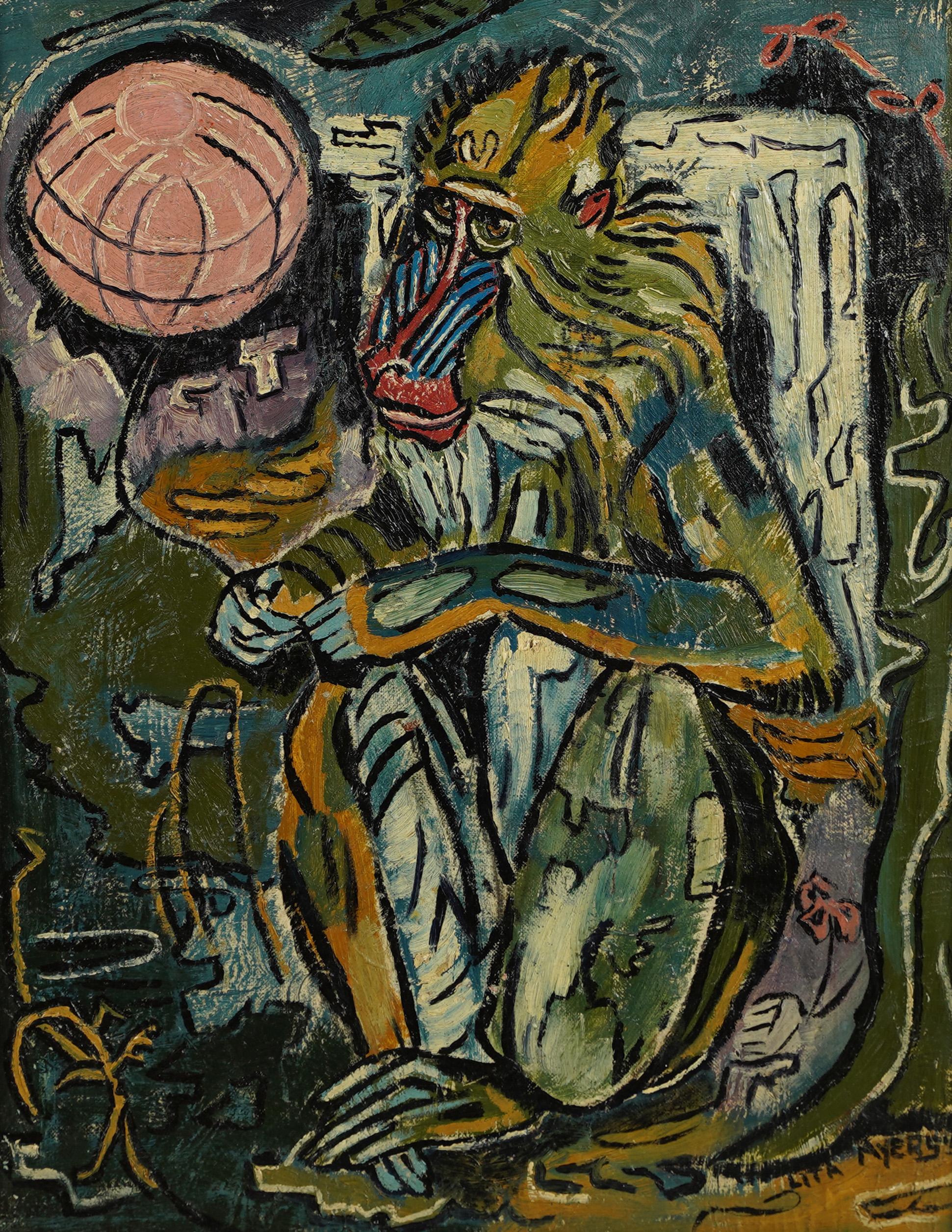baboon painting
