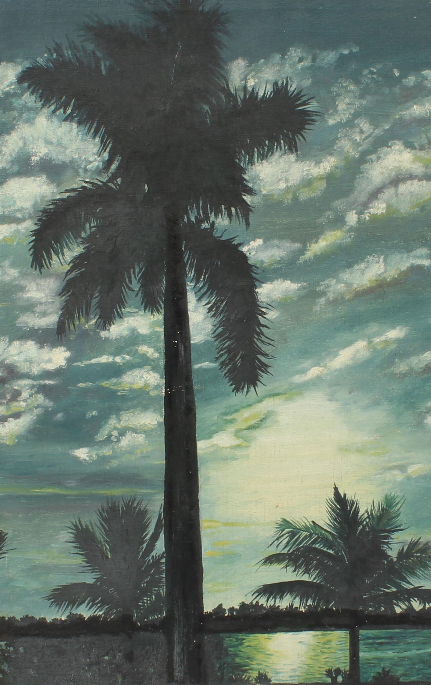 palm tree painting