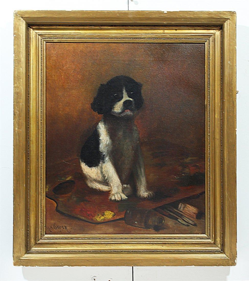 impressionist dog painting