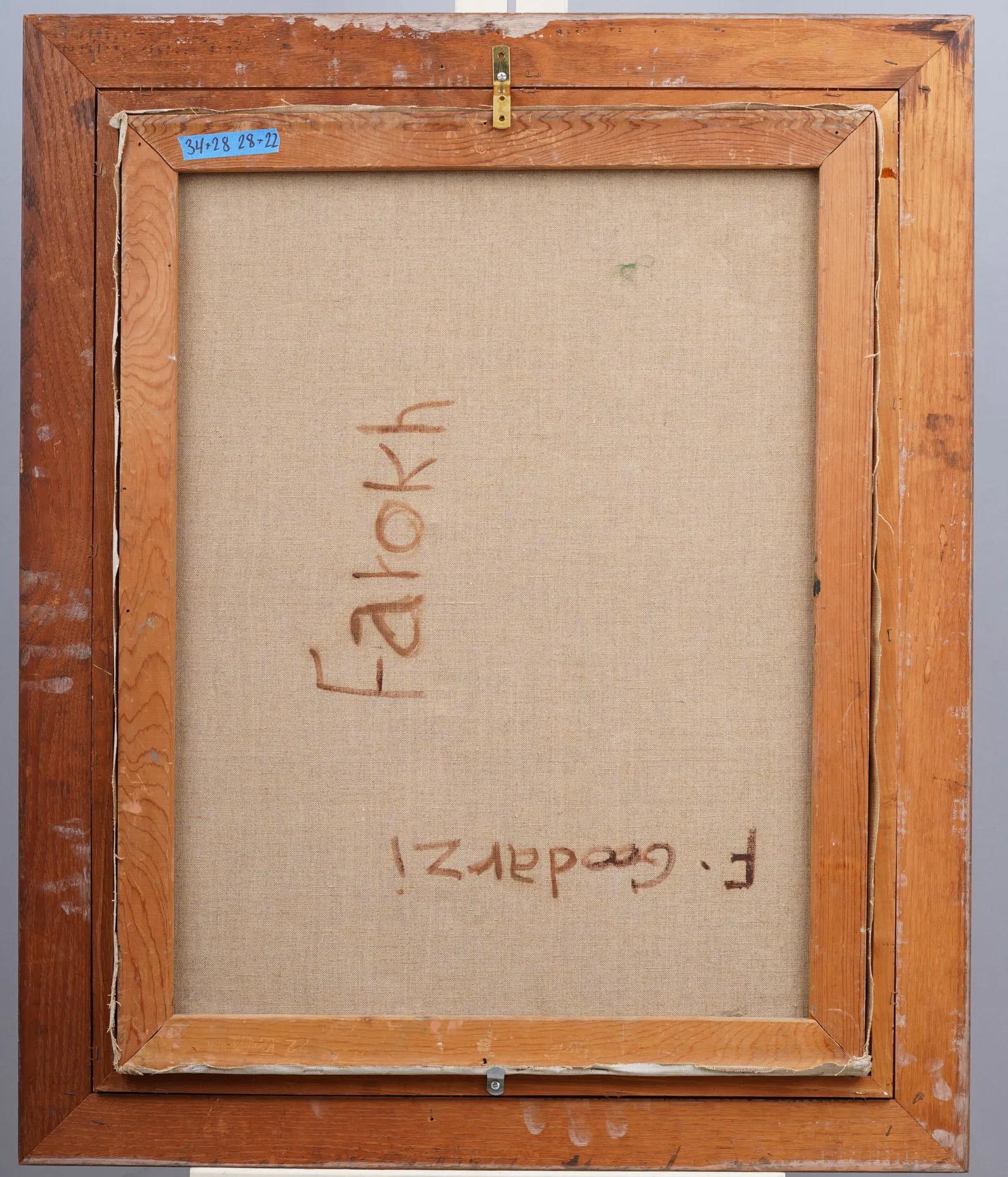 Antique American School Signed Modernist Woman Portrait Framed Oil Painting For Sale 2