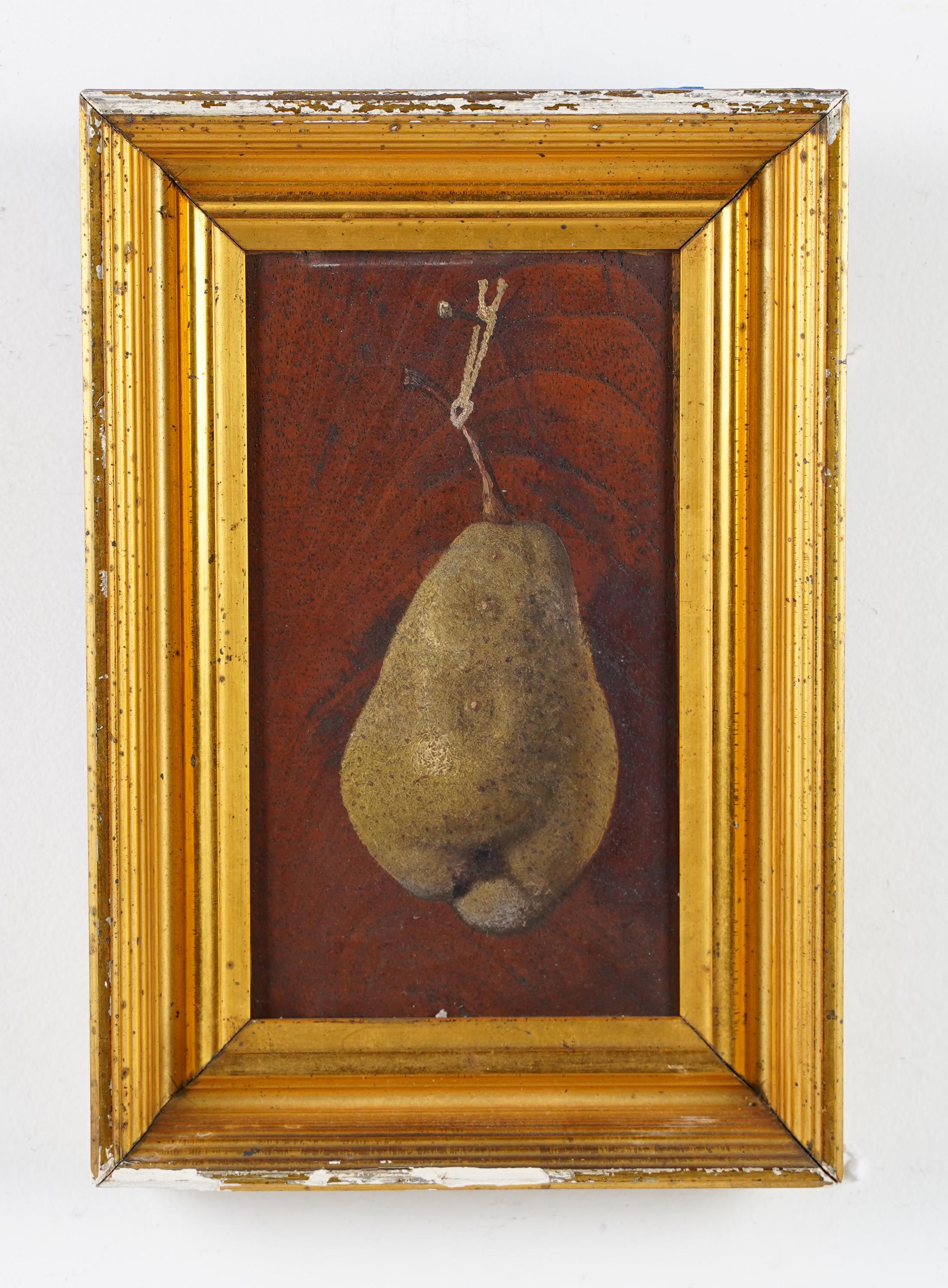 still life pear painting