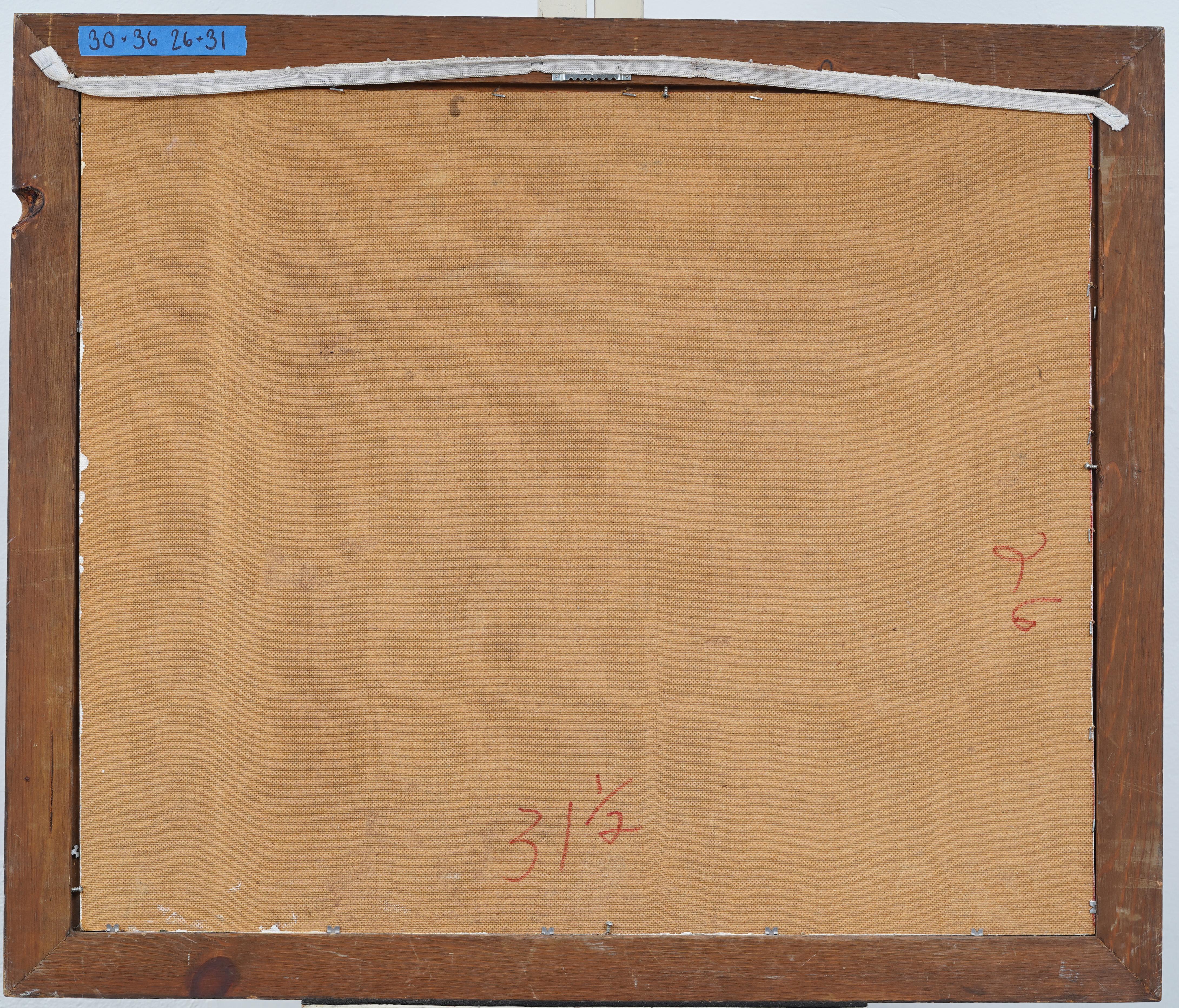 Antiguo cuadro al óleo enmarcado de la Escuela Americana Tropical Ocean Cove Hawaiian en venta 2