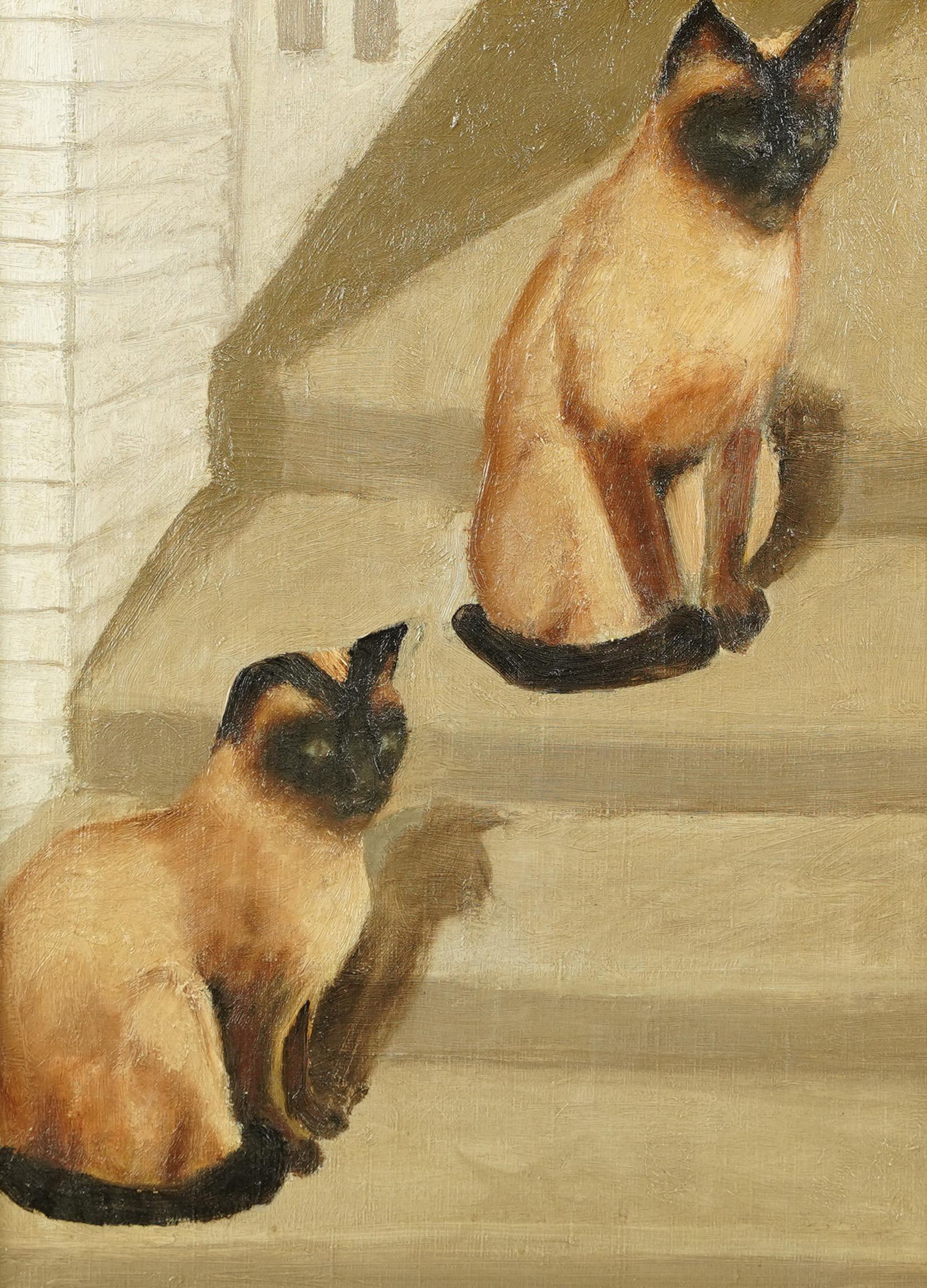 cat portrait oil painting
