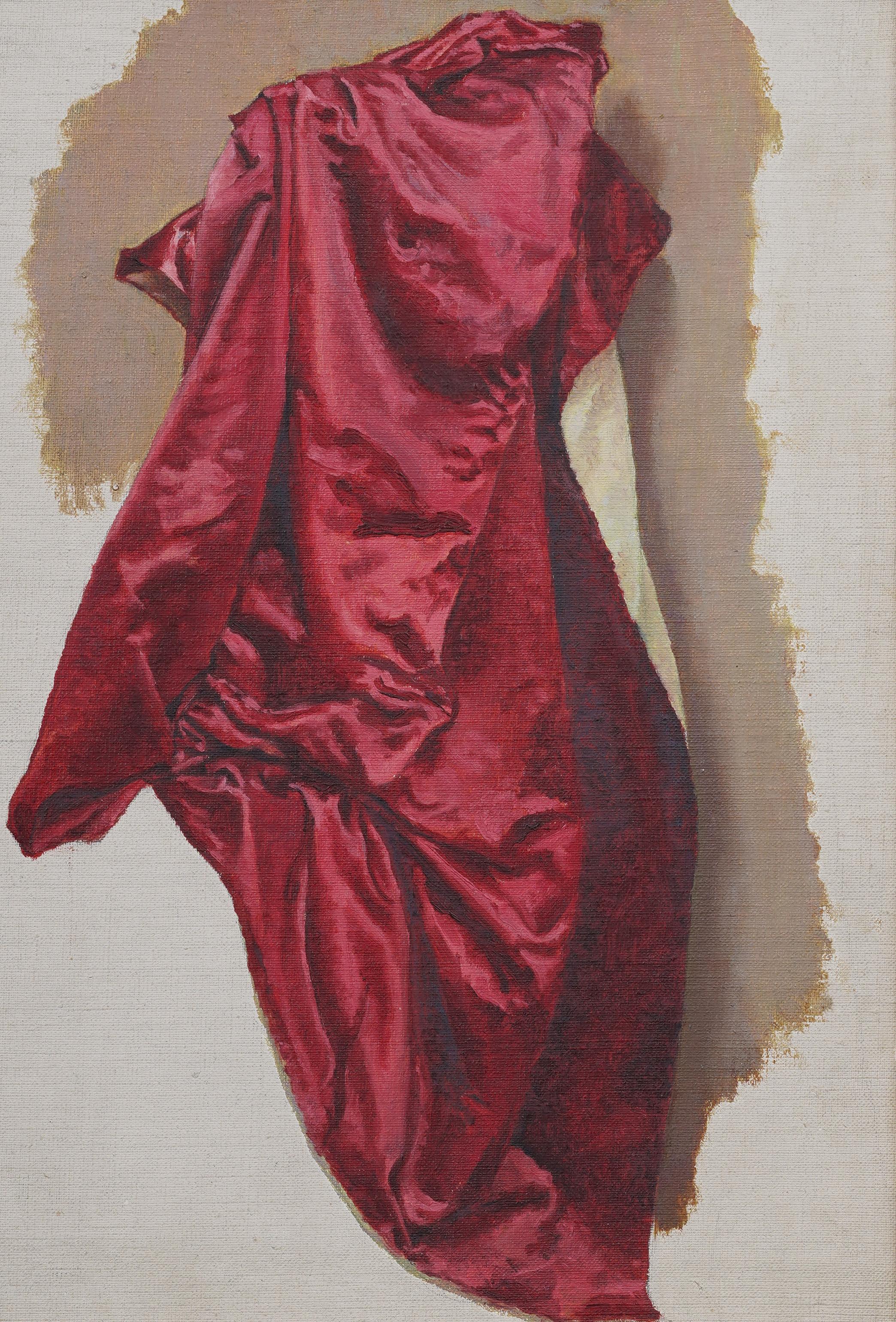 Antike amerikanische Super Realist Trompe L'Oeil gerahmt signiert Stillleben Gemälde (Realismus), Painting, von Unknown