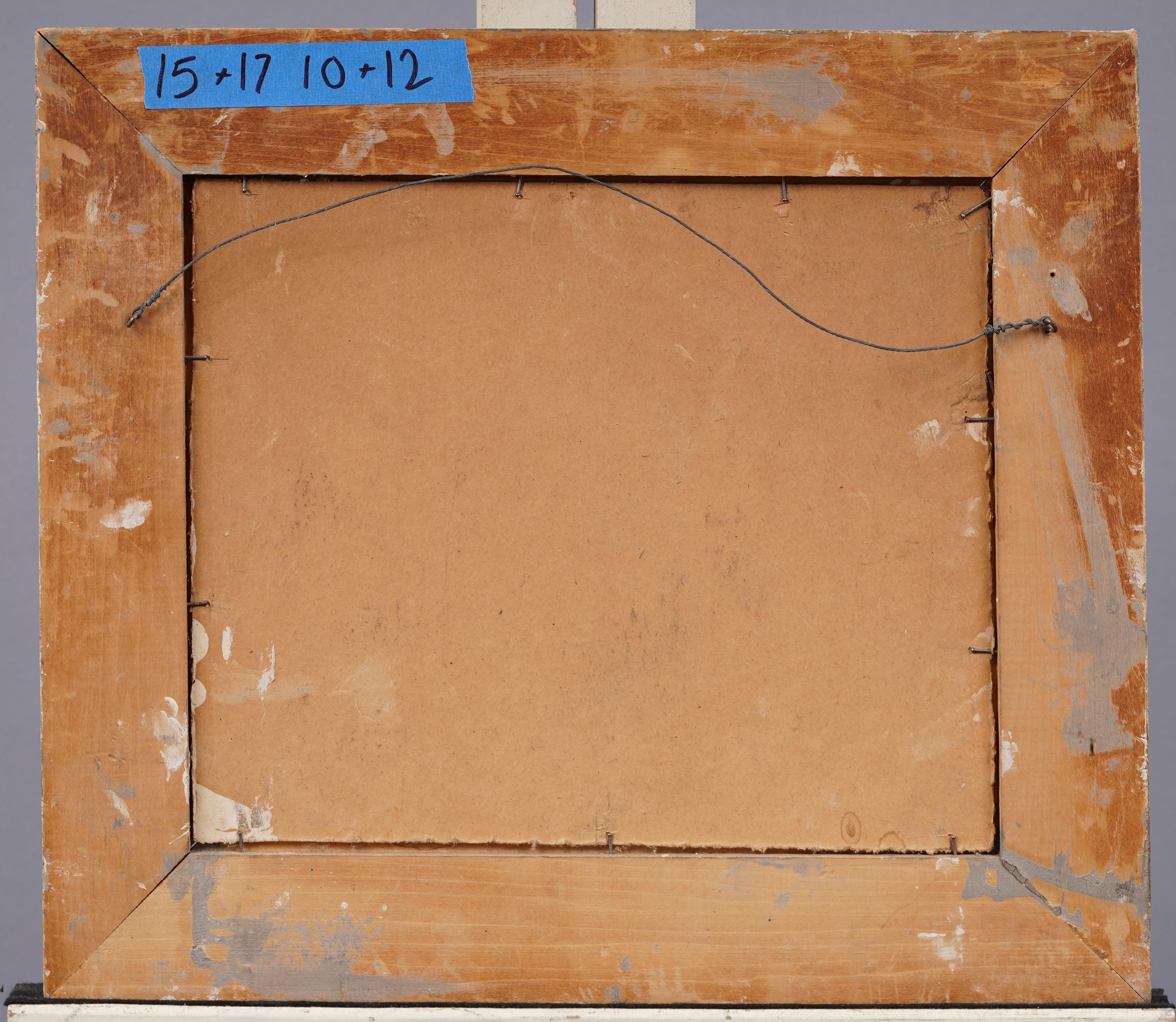 Antico dipinto ad olio canadese modernista con cornice, paesaggio lacustre originale e raro in vendita 2