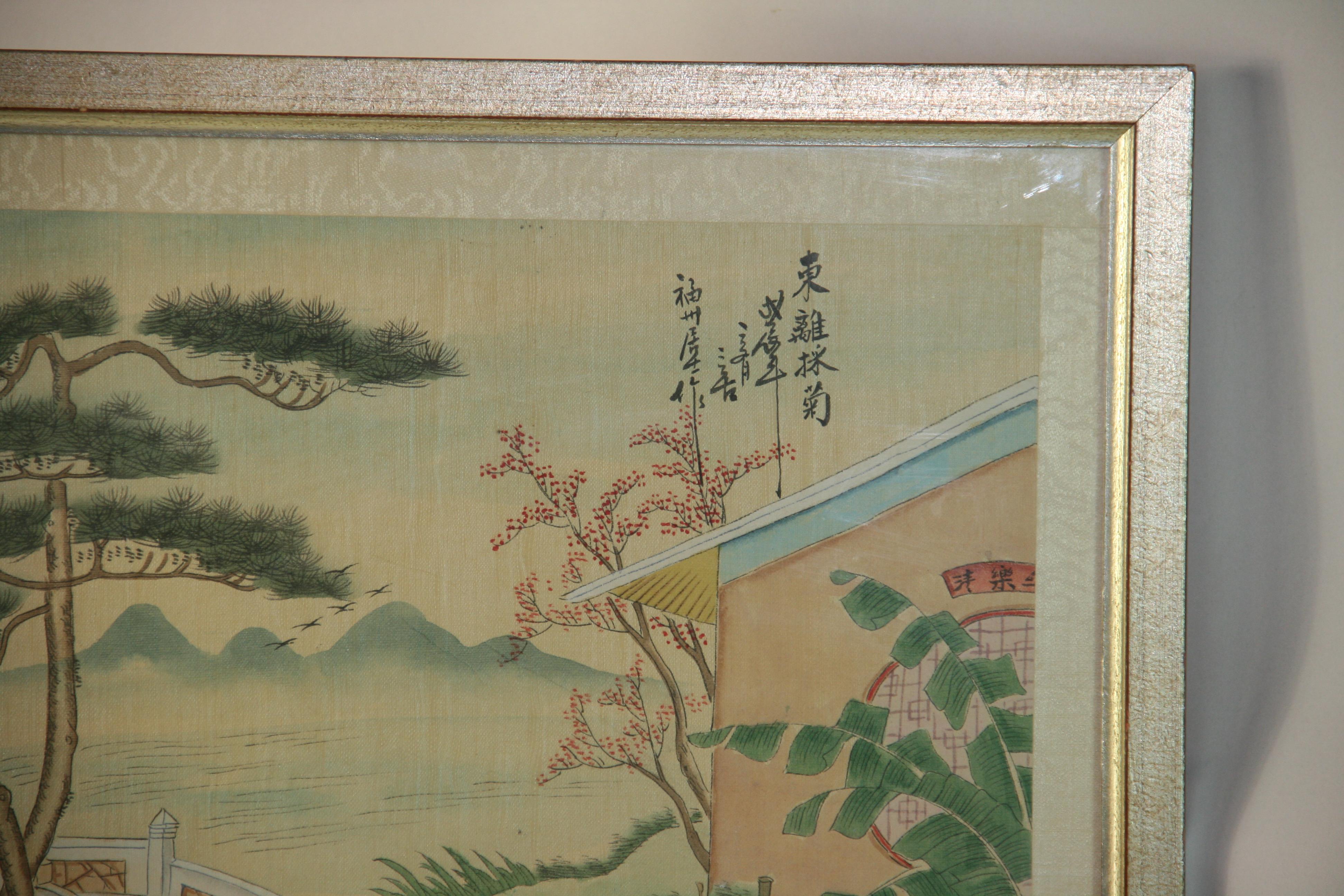 Antique Chinese Figural Landscape For Sale 4