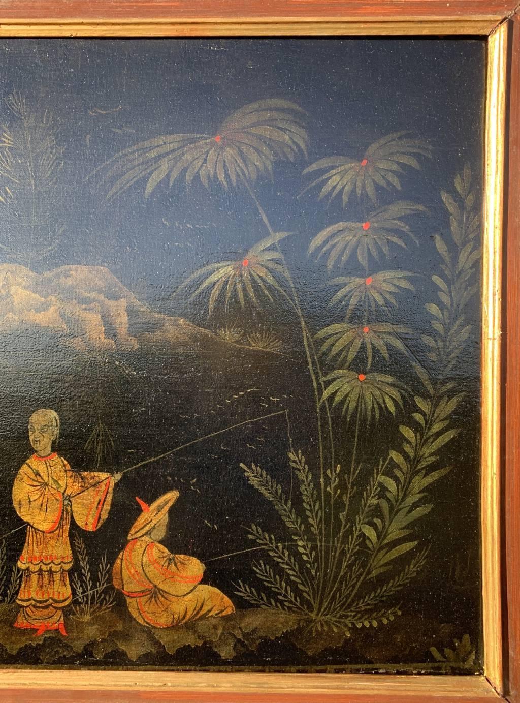 Chinese painter (18th century) - Oriental scene.

57 x 73.5 cm without frame, 66.5 x 82 cm with frame.

Oil on canvas, in wooden frame.

Condition report: Lined canvas. Good condition of the pictorial surface, there are signs of aging and wear.


-