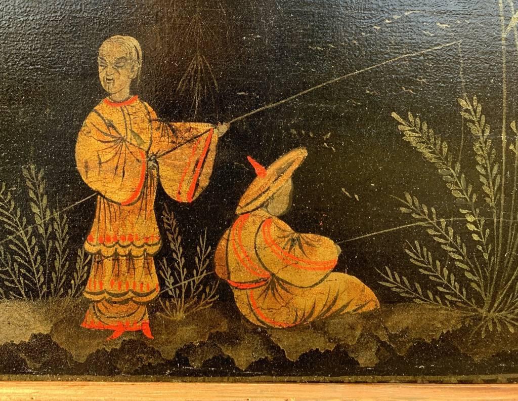 Peintre chinois ancien - peinture de figures du XVIIIe siècle - Paysage Pagode  en vente 4