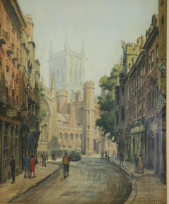 Antica veduta della città St. Johns Cambridge Inghilterra 1932