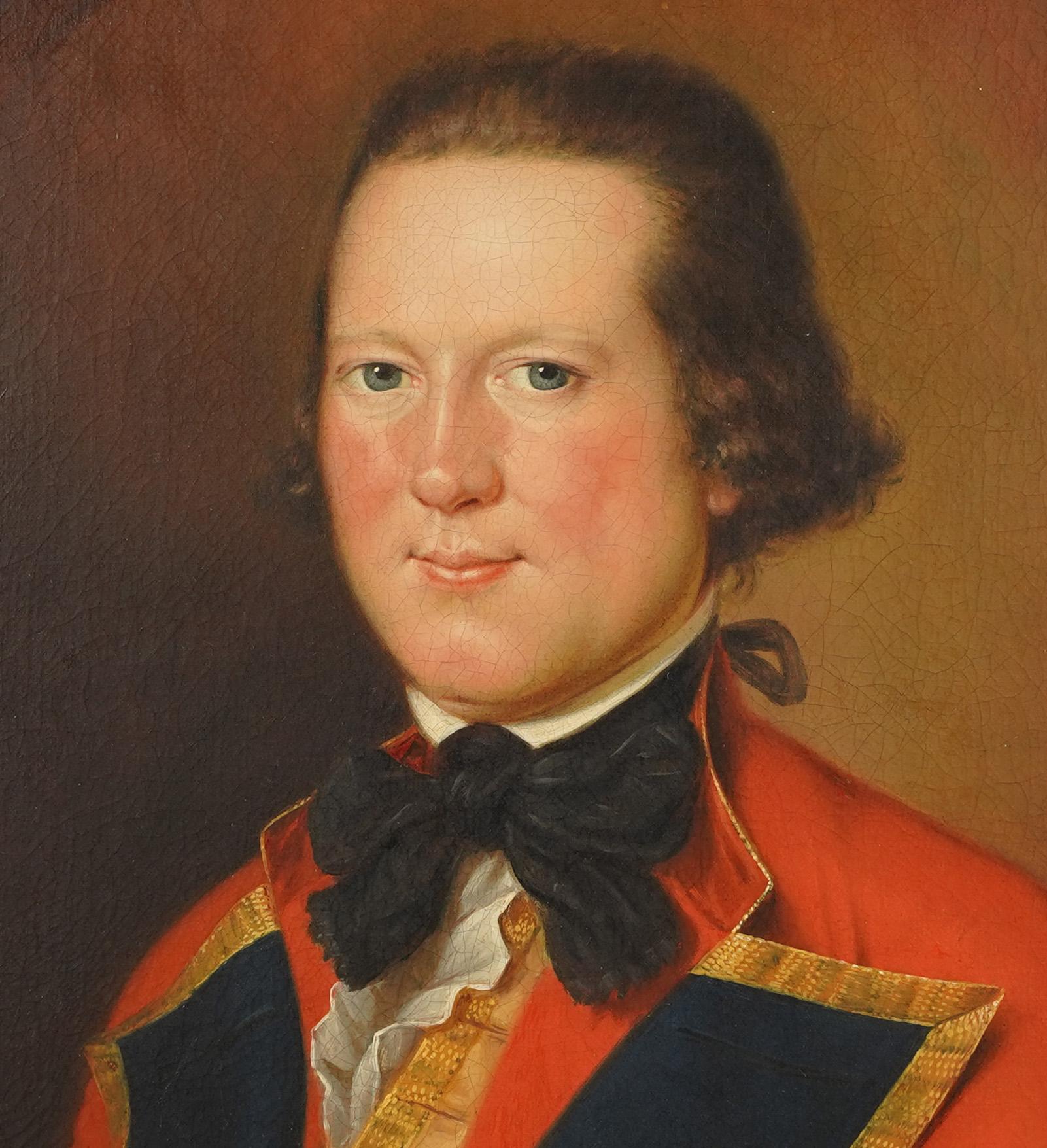 Ancienne peinture à l'huile d'un portrait masculin important de l'école continentale du 19ème siècle 1