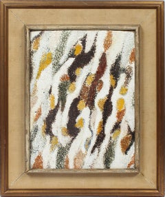 Antique Early American Abstract Expressionist Signed Framed Original NY Painting