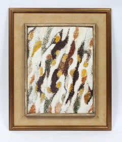 Antique Early American Abstract Expressionist Signed Framed Original NY Painting