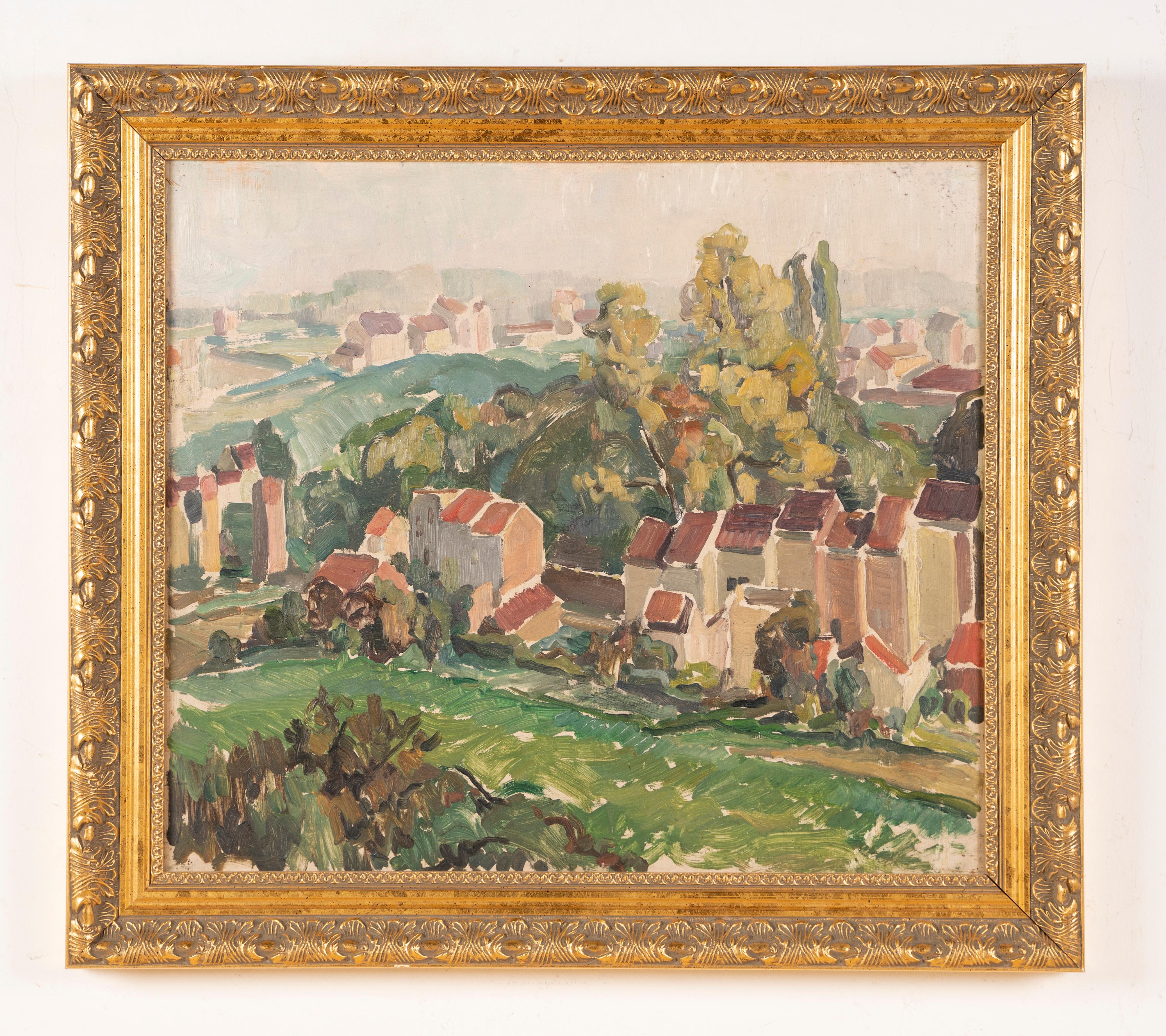 paintings of european villages