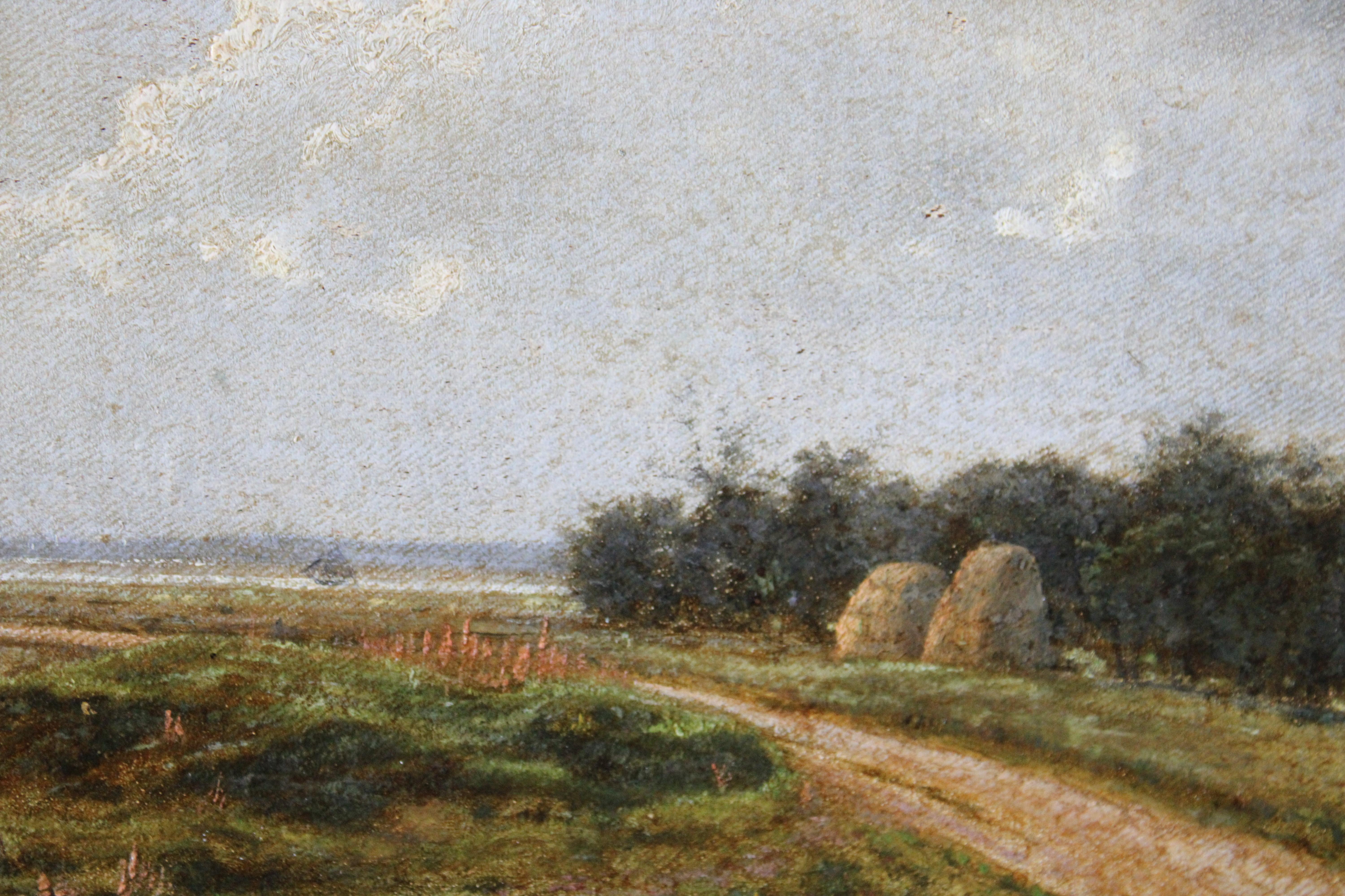 Antique French Landscape Oil Painting (peinture à l'huile) en vente 1