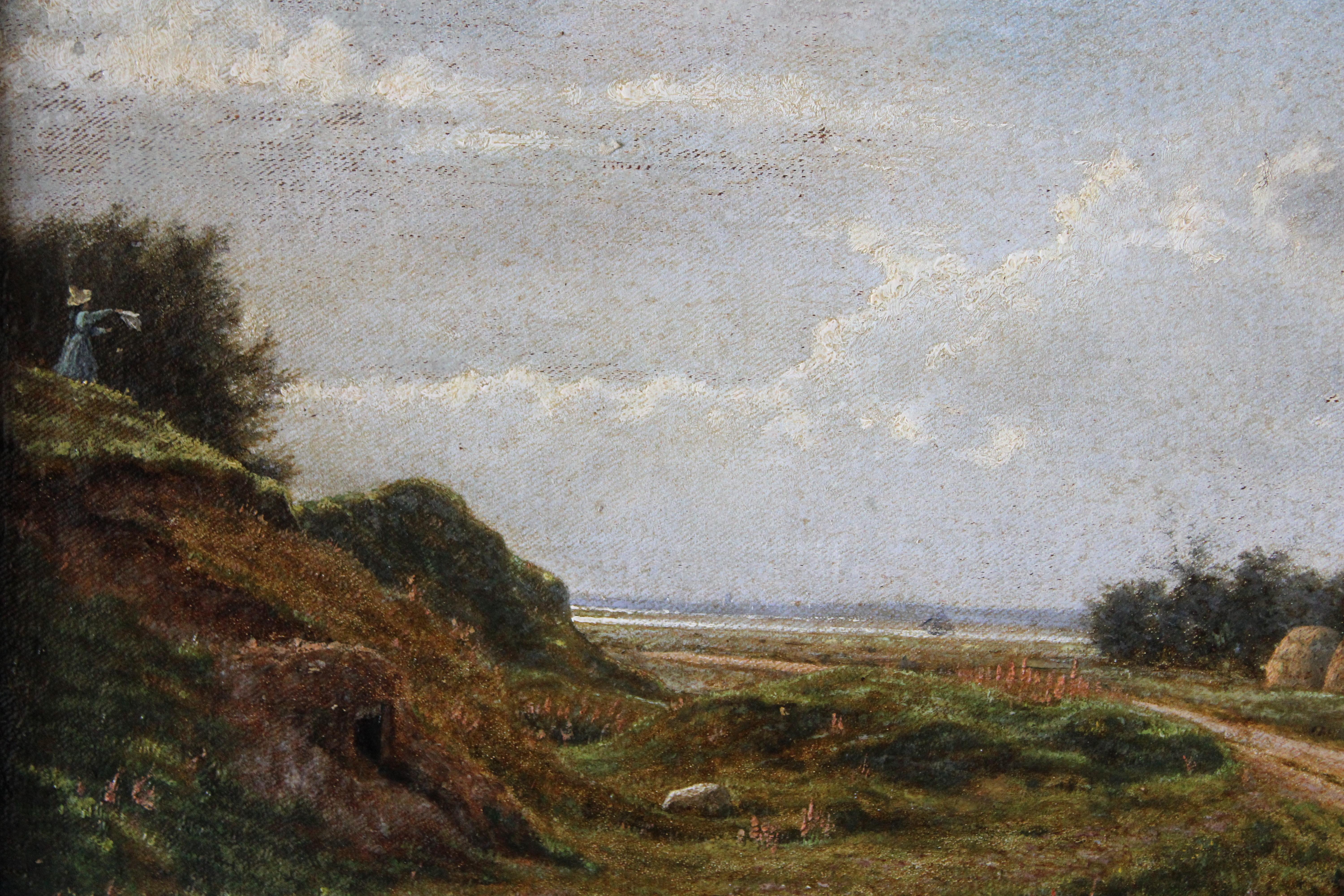 Antique French Landscape Oil Painting (peinture à l'huile) en vente 2