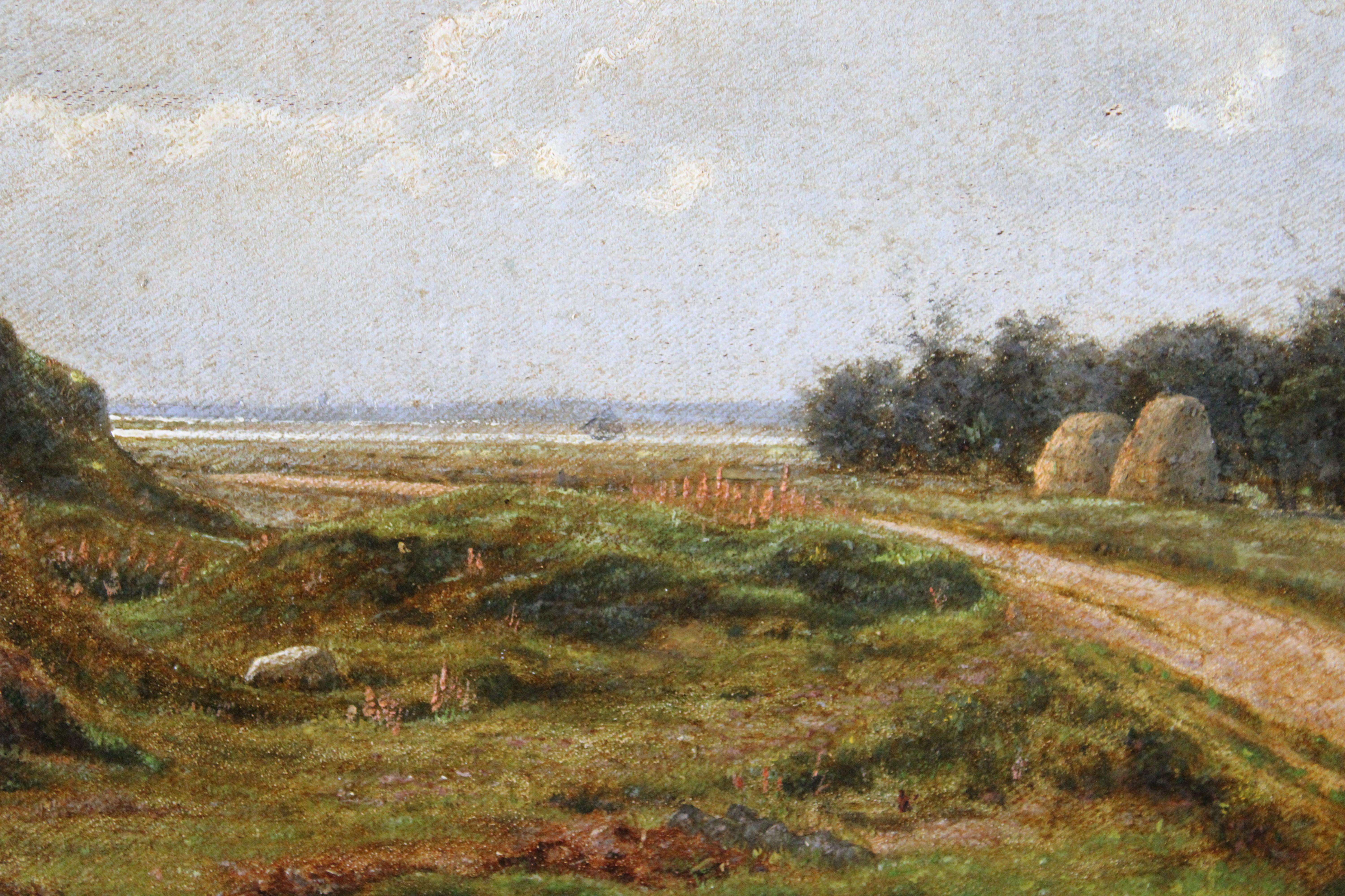 Antique French Landscape Oil Painting (peinture à l'huile) en vente 4