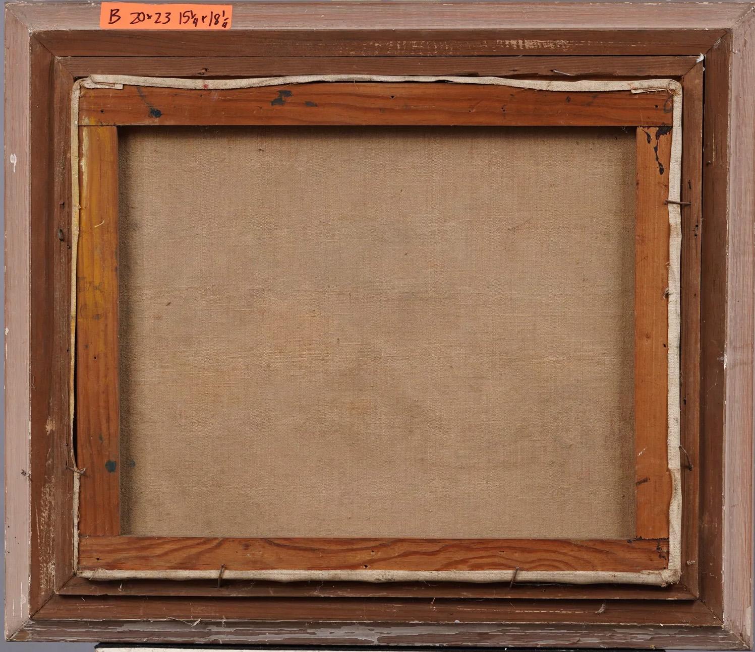 Antique French Modern Paris School Still Life Framed Surreal Oil Painting For Sale 2