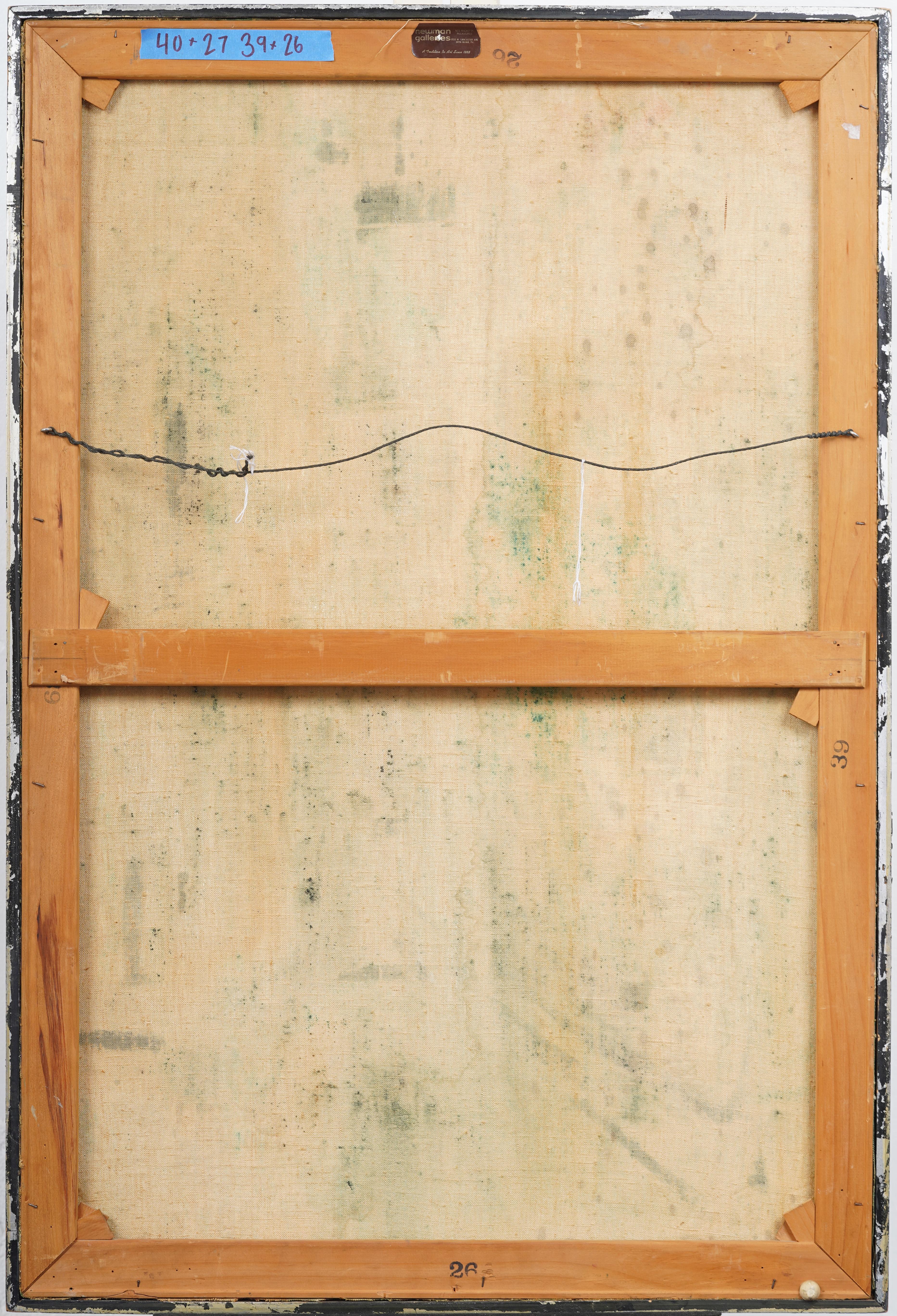 Antique French Modernist Paris School Pintura al óleo enmarcada firmada Escena callejera en venta 2