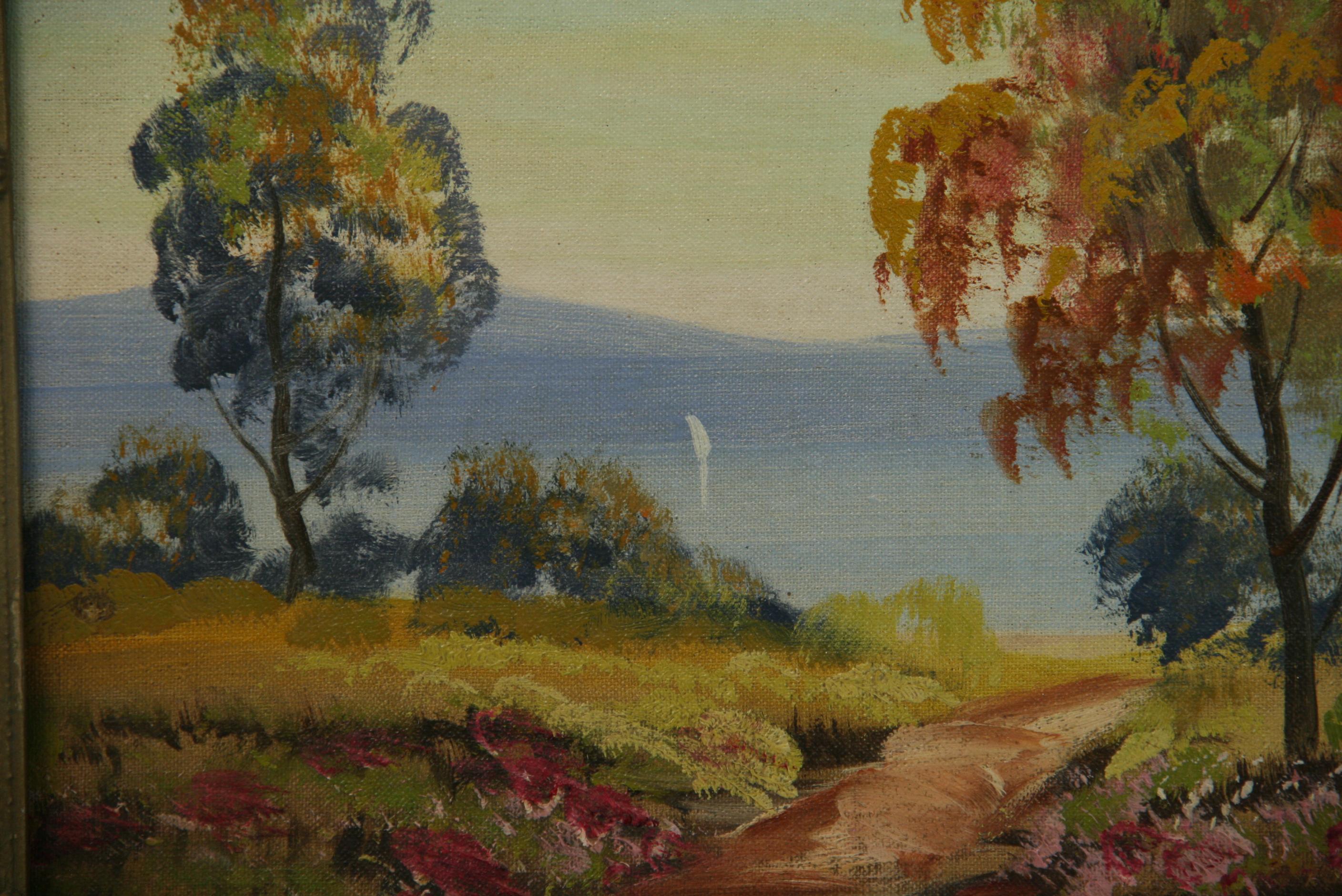 Antique Hudson Valley Landscape 1920 For Sale 1