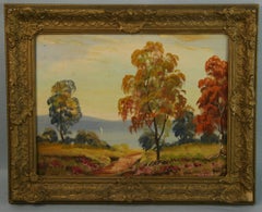 Paysage ancien de la vallée de l'Hudson 1920