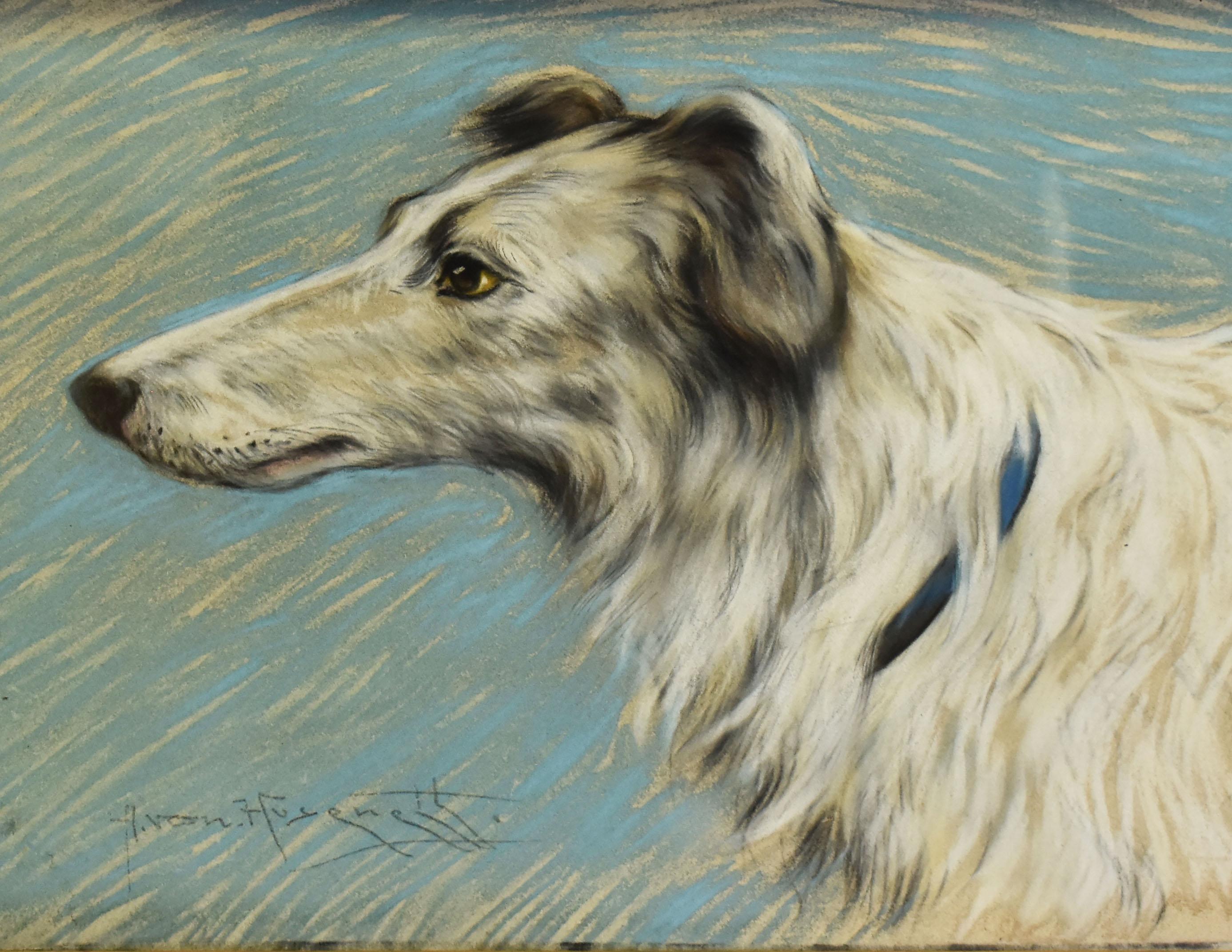 dog impressionist painting