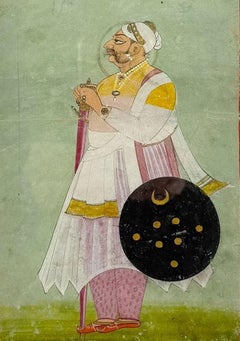 Antiquité indienne Mughal  portrait d'un prince