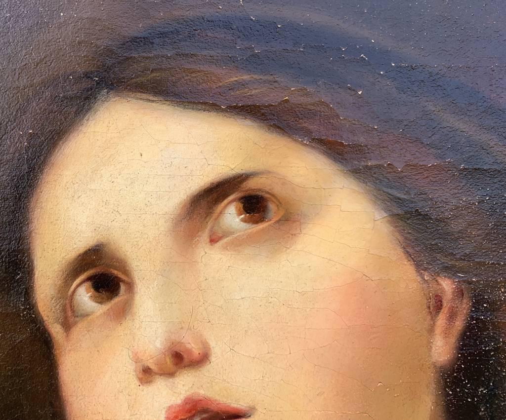 Antique Italian painter - 18th-19th century figure painting - Oil on canvas 2