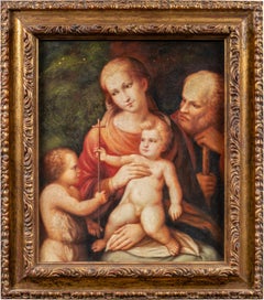 Antico pittore italiano - Dipinto di figura del XVIII/XIX secolo - Vergine Bambina