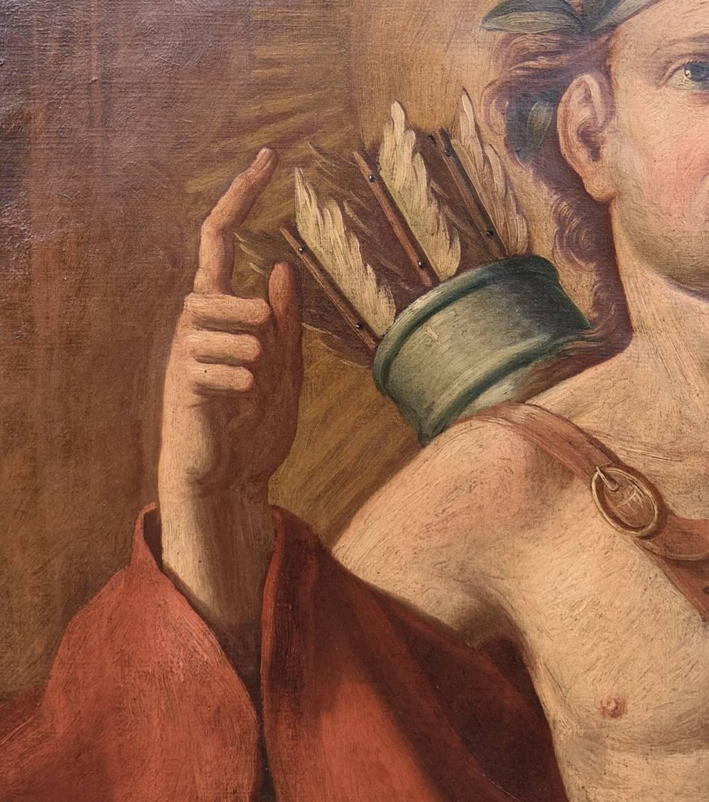 Pintor italiano antiguo - pintura de figuras del siglo XVIII - Apolo 5