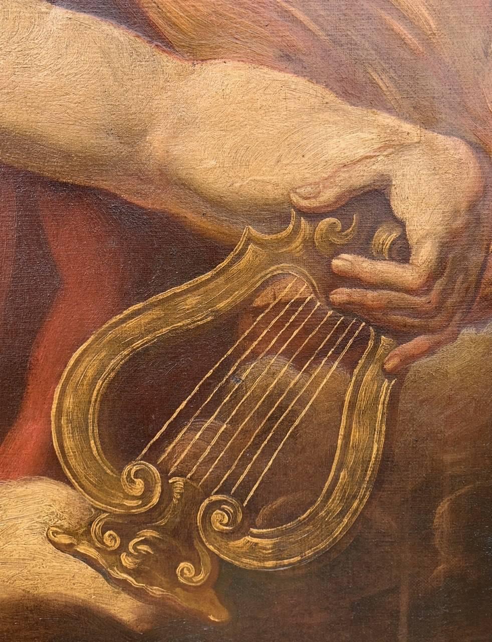 Pintor italiano antiguo - pintura de figuras del siglo XVIII - Apolo 2