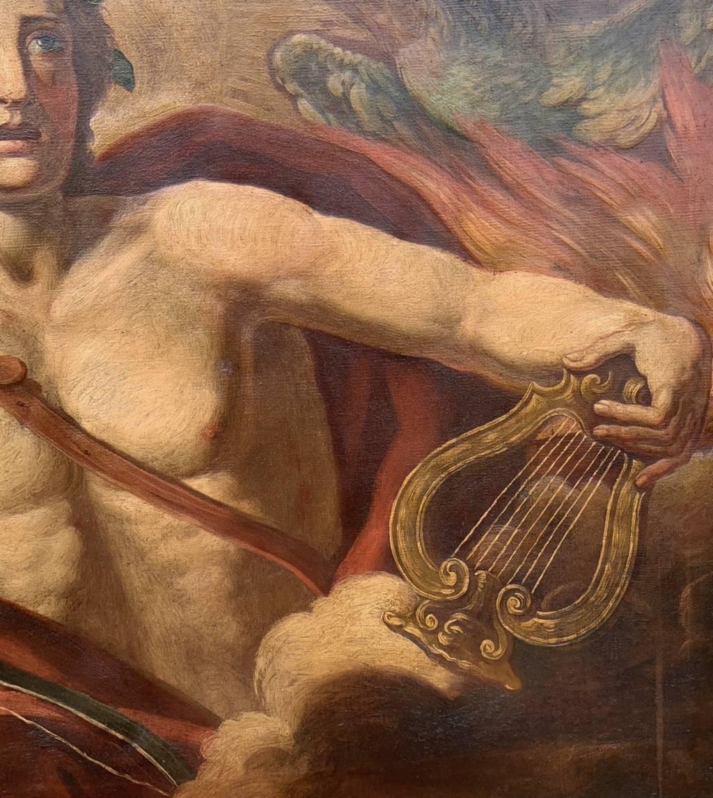 Pintor italiano antiguo - pintura de figuras del siglo XVIII - Apolo 4