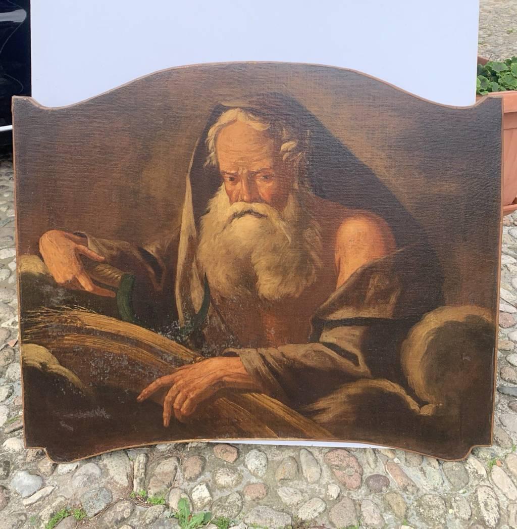 Antique Italian painter - 18th century figure painting - Old Masters Painting by Unknown