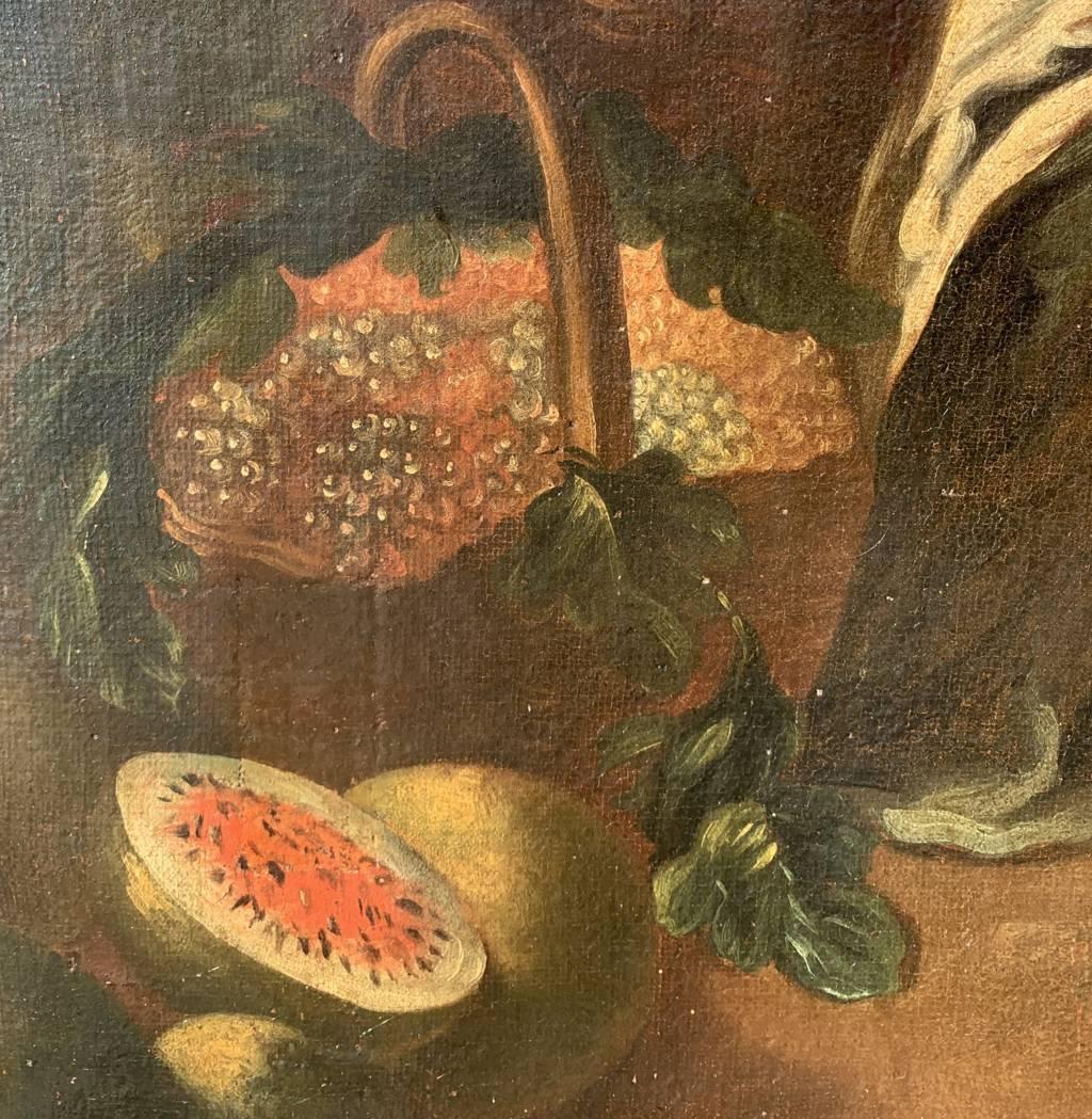 Pintor italiano antiguo - Pintura de figuras del siglo XVIII - El frutero en venta 3