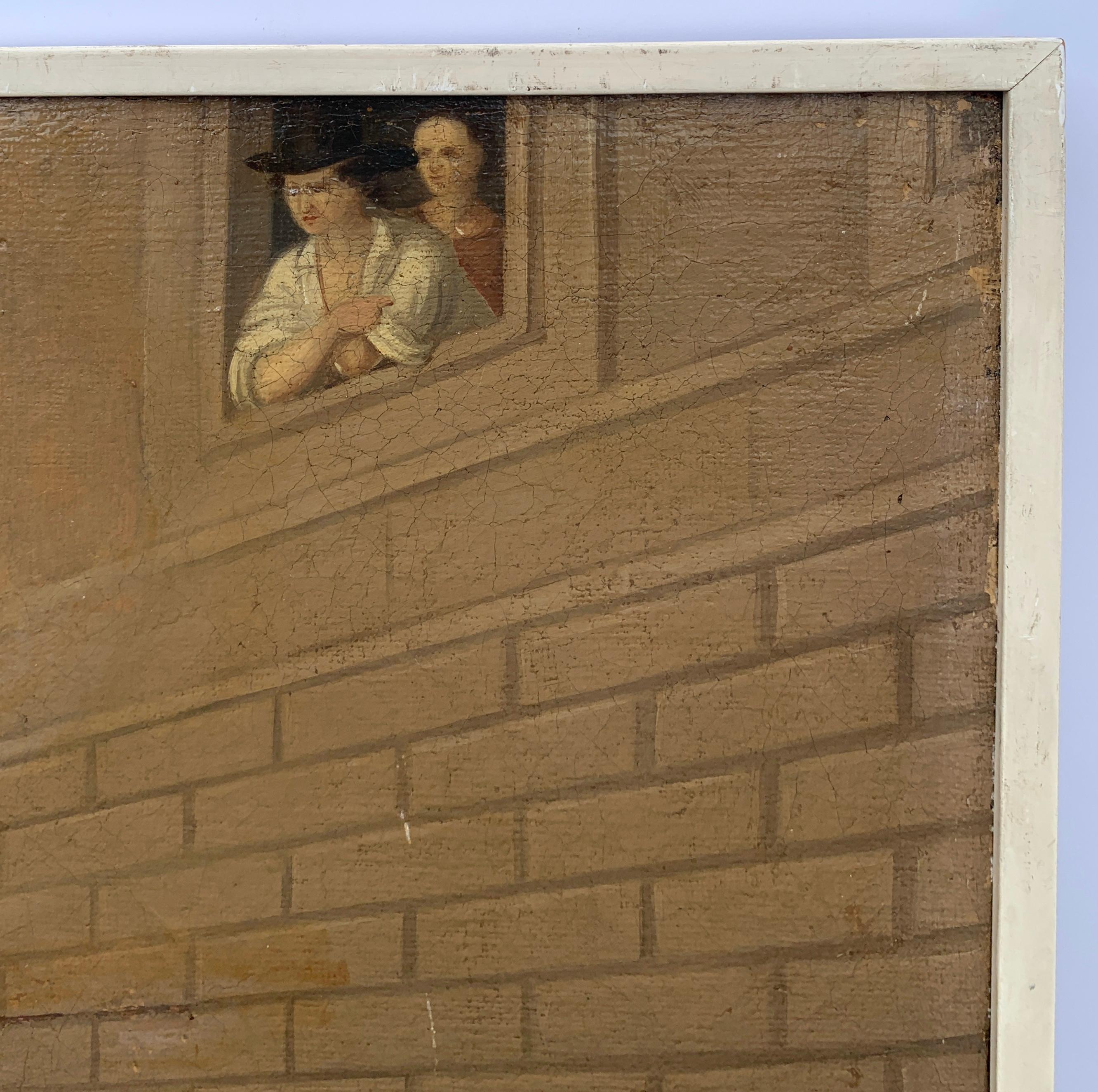 Pittore italiano antico - Quadro di figura del primo Ottocento - L'orso ammaestrato 9