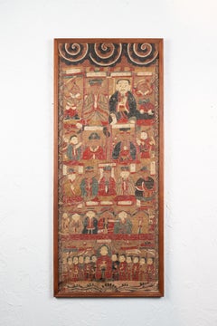 'Antique Korean Taoist Temple Scroll Painting, ' by Unknown,  Painting